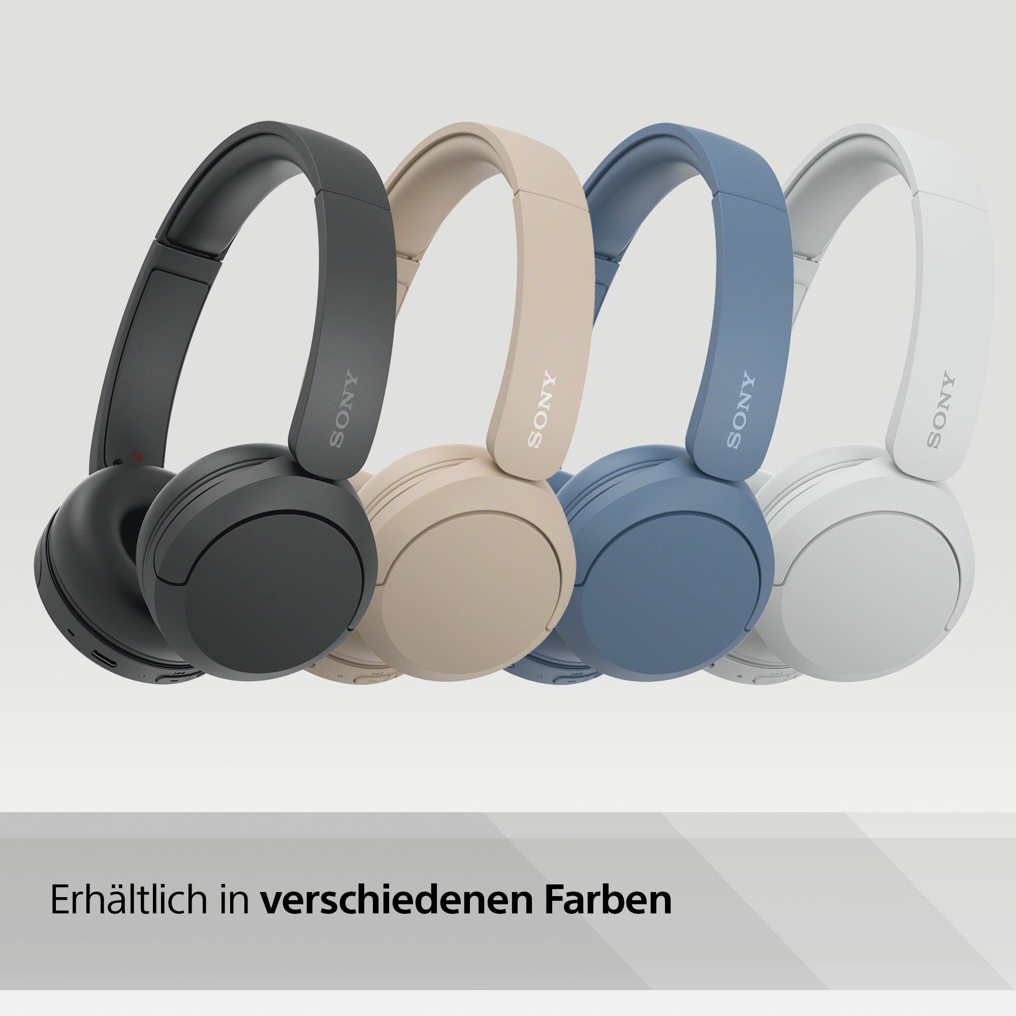 Sony On-ear-hoofdtelefoon WHCH520 50 uur accucapaciteit