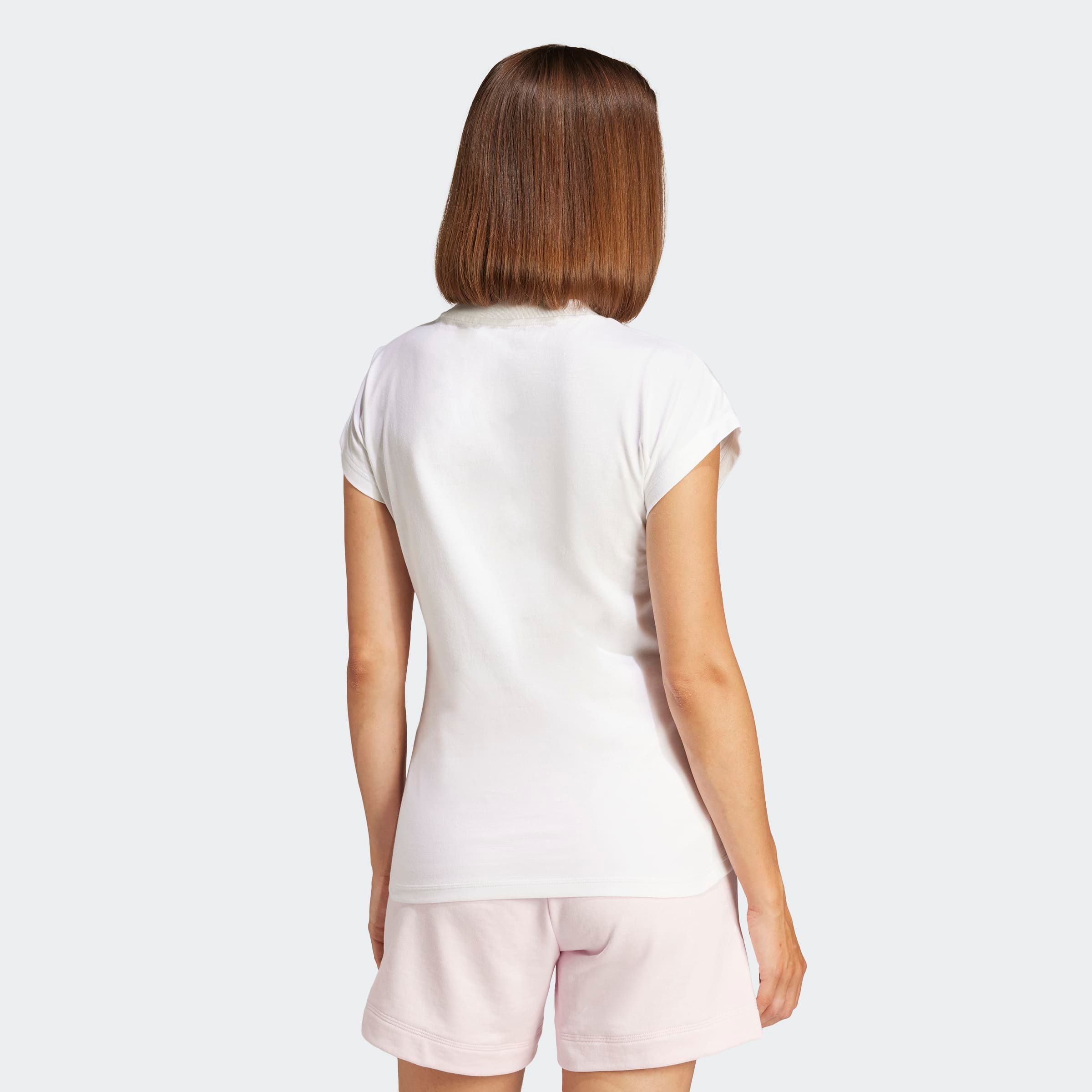 adidas Sportswear T-shirt W LIN SJ T Basic T-shirt van zacht materiaal