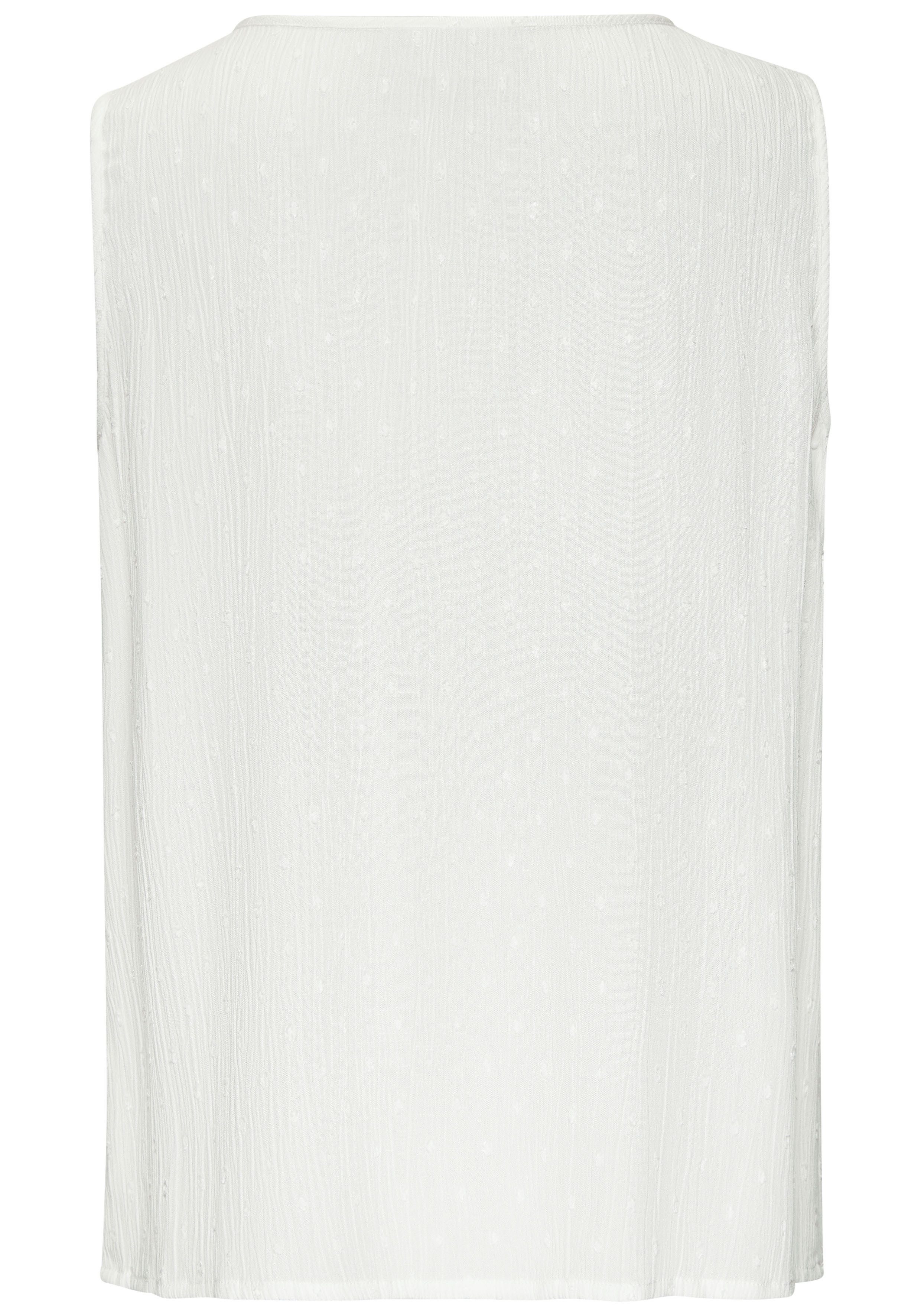 Lascana Crêpe-blouse met kanten beleg voor