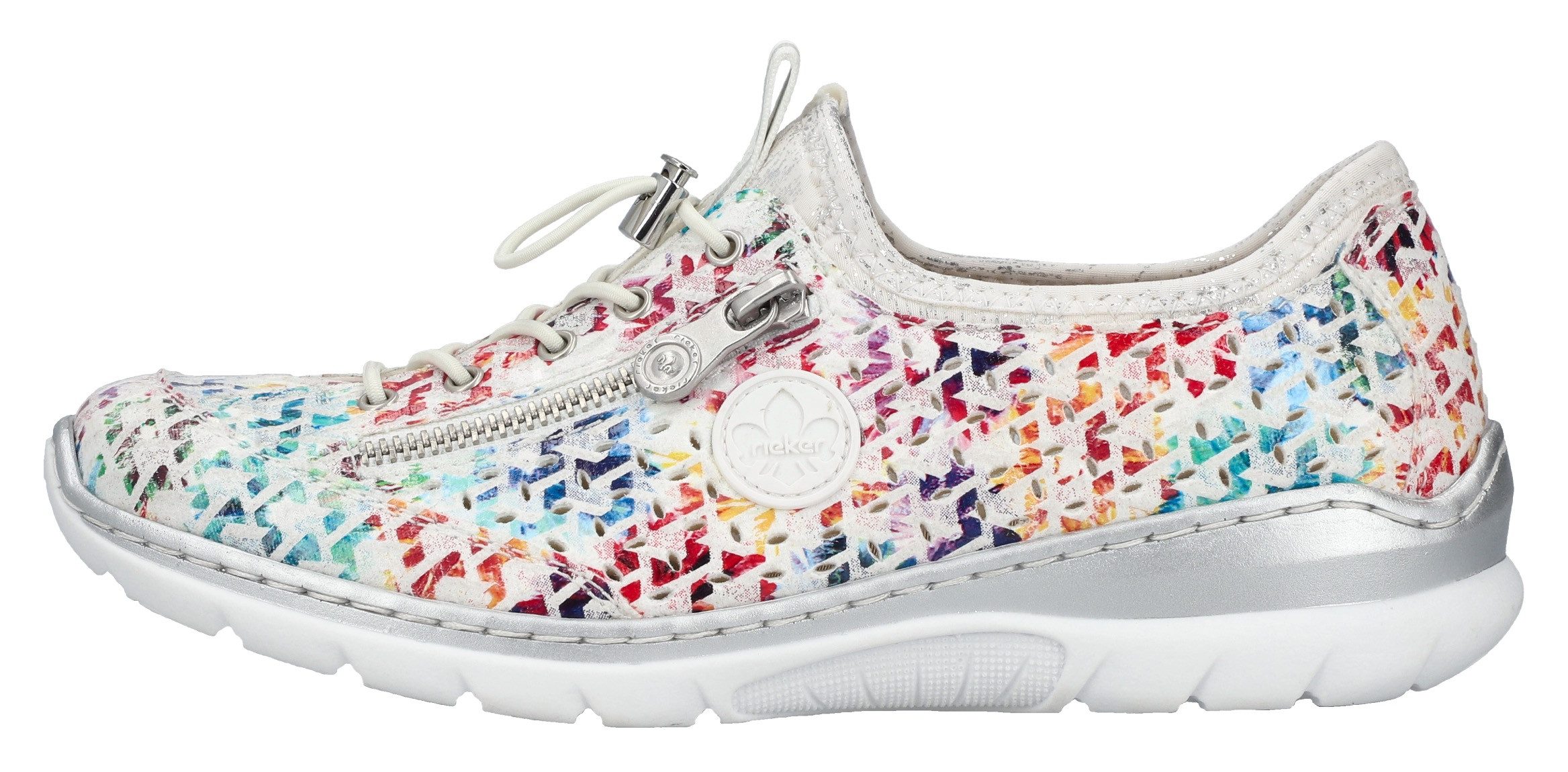 Rieker Slip-on sneakers , instapschoen, vrijetijdssneaker, lage schoen met memosoft-inrichting