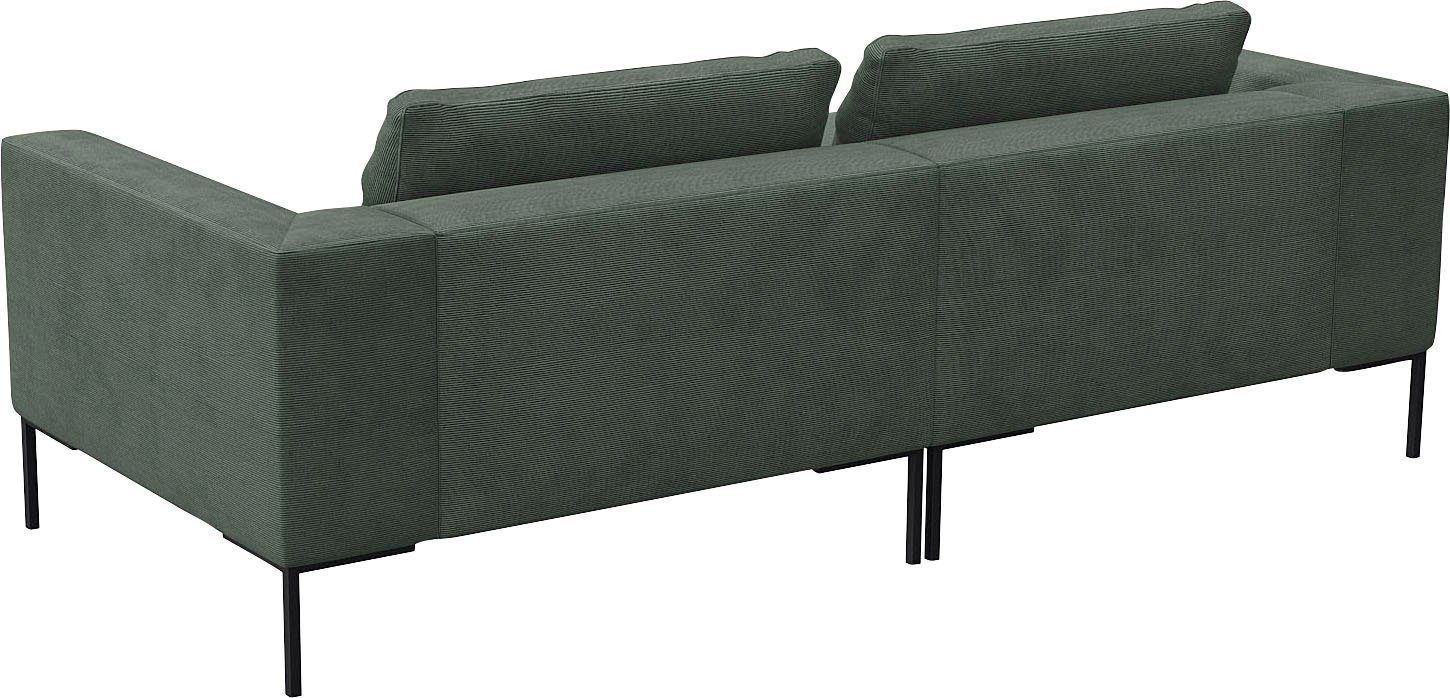 FLEXLUX Hoekbank Loano, super comfortabel zitcomfort door koudschuim in de zitting, L-vorm