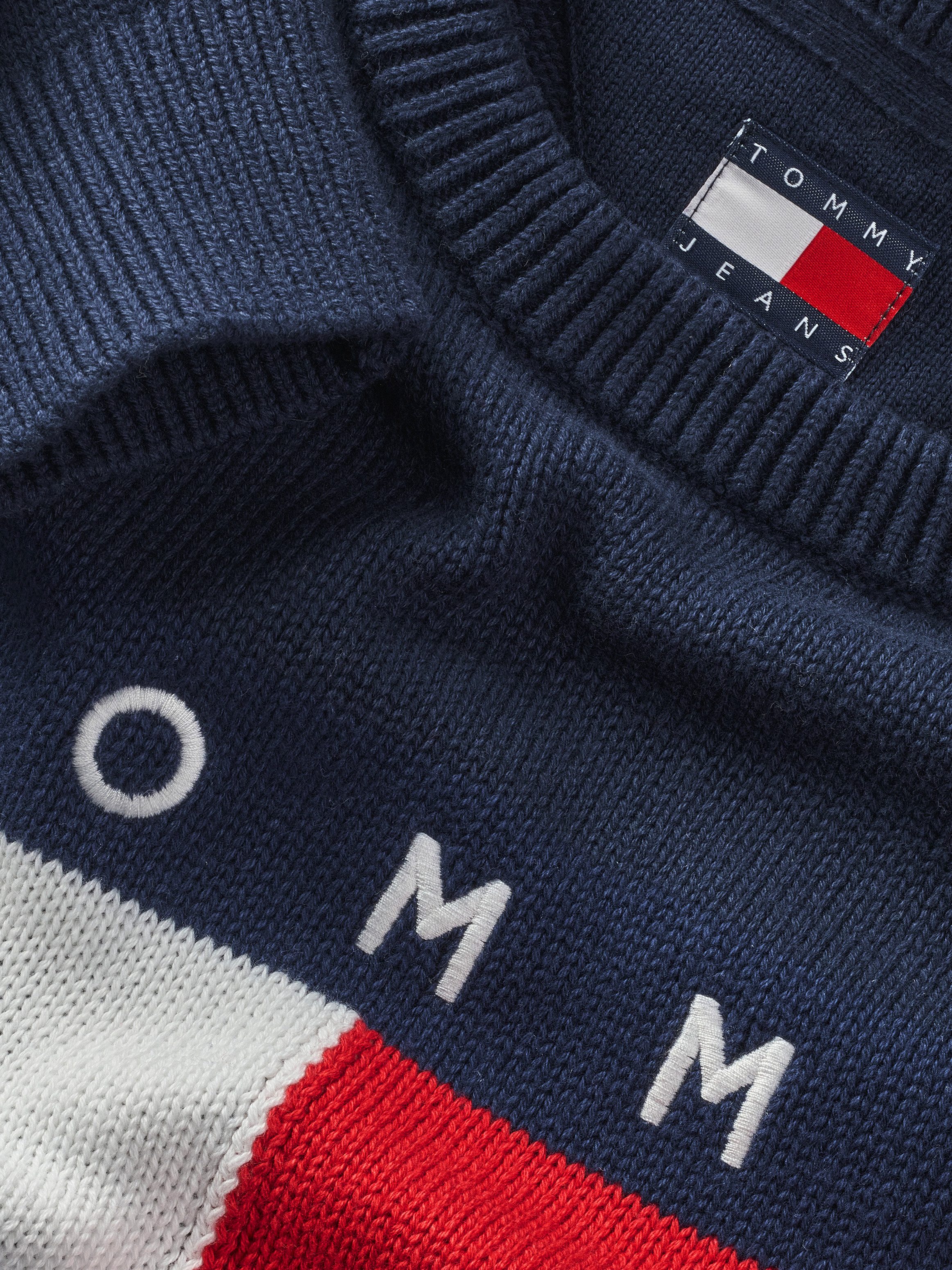 TOMMY JEANS Gebreide trui TJW CENTER FLAG SWEATER EXT