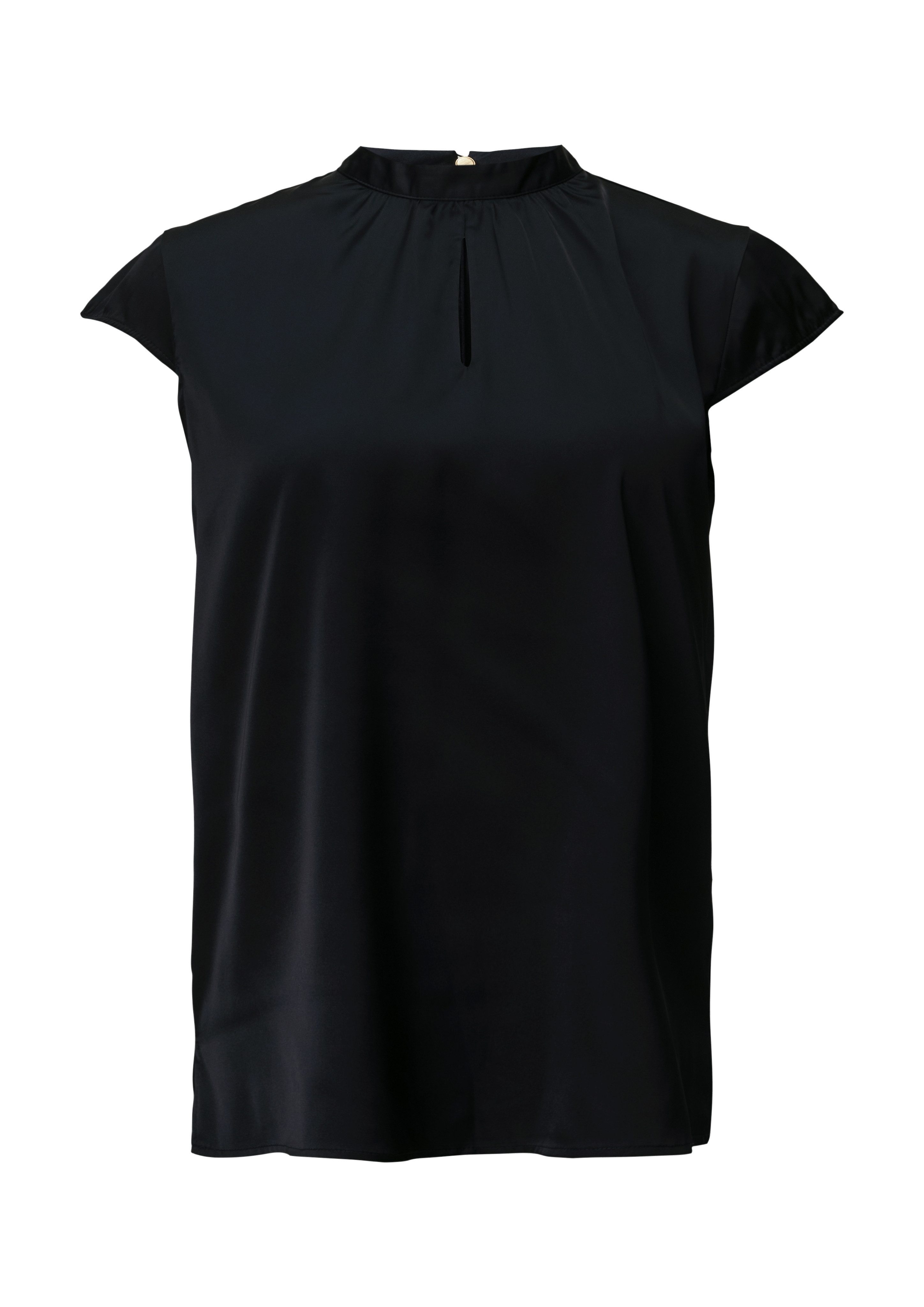 Comma Satijnen blouse met kapmouwtjes