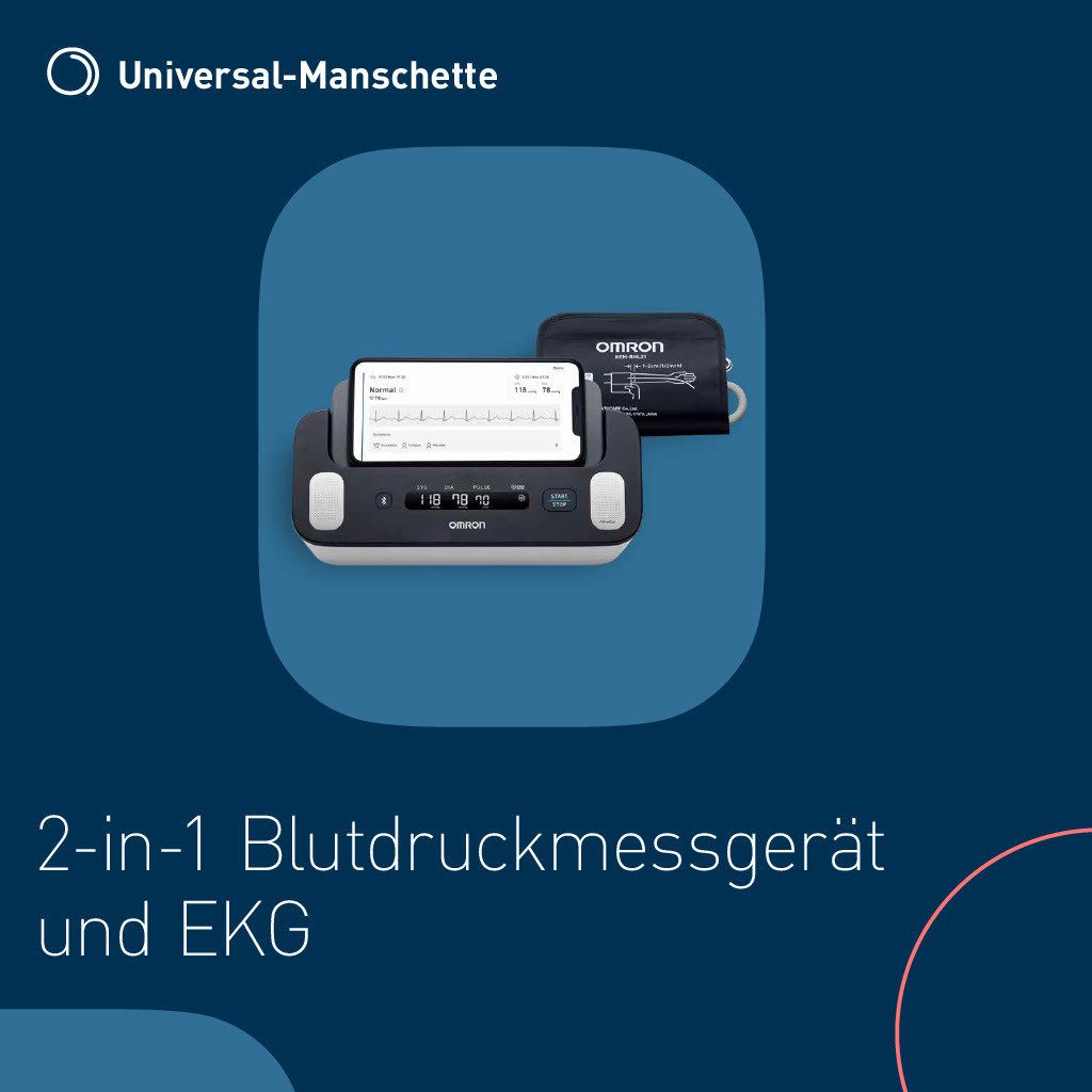 Omron Bloeddrukmeter Complete slimme bloeddruk- & ECG-meetinstrument