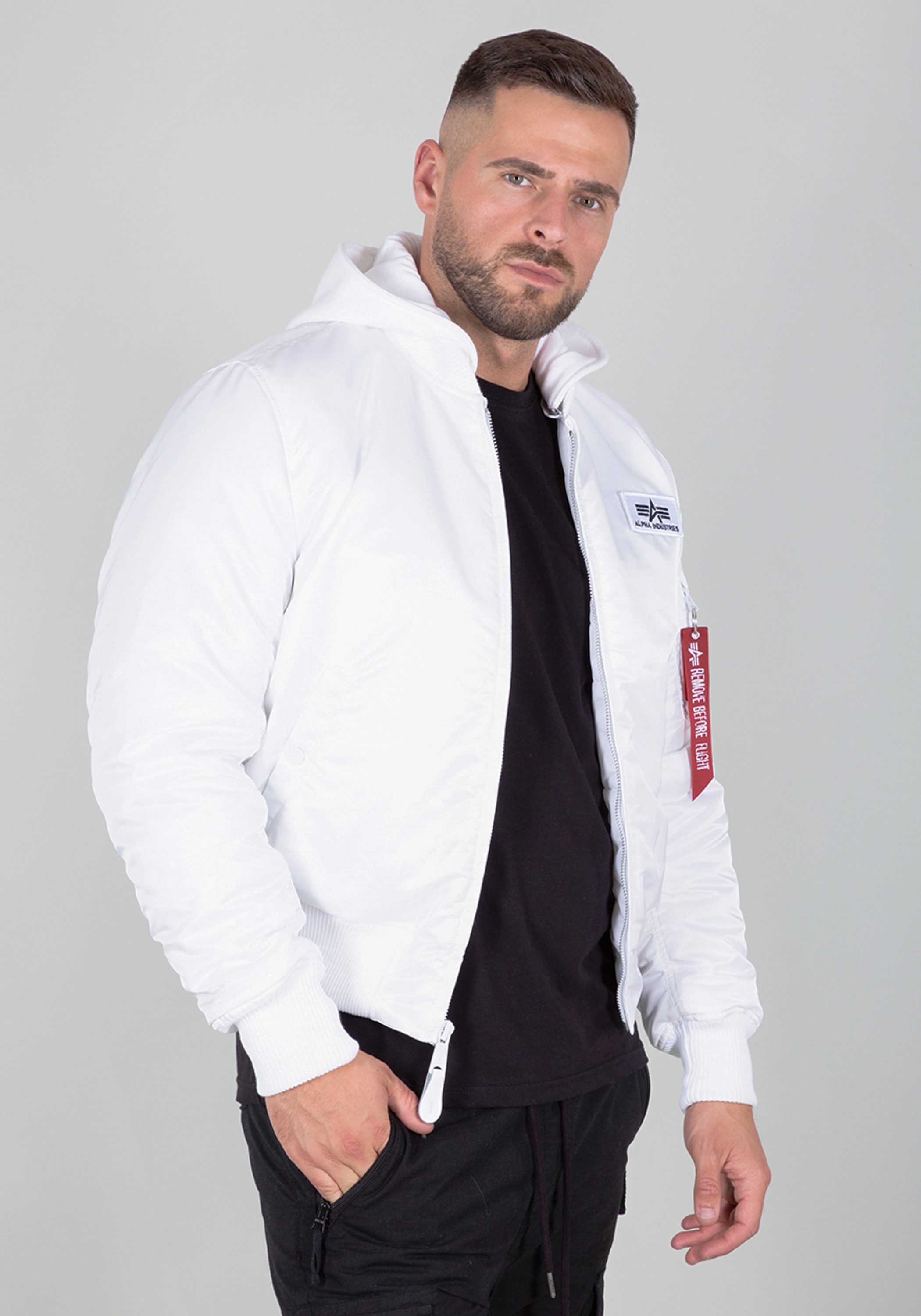 Alpha Industries Bomberjack Alpha Industries Men - Bomber Jackets MA-1 Zip Hood Back Print