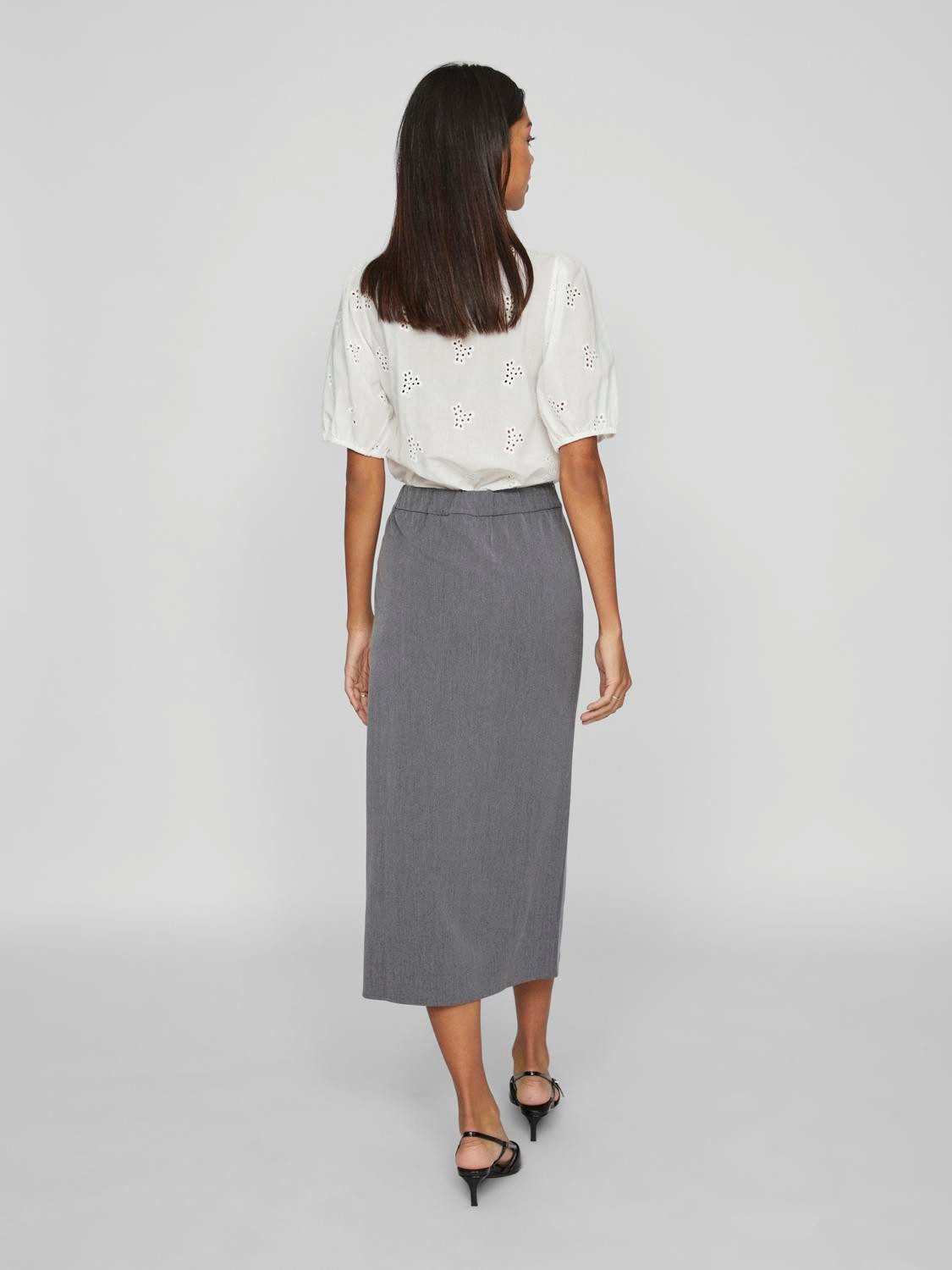 Vila Maxirok VIVARONE HW LONG SKIRT - NOOS