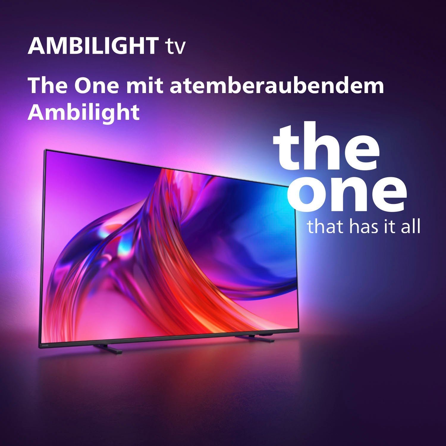 Philips Led-TV 50PUS8548/12, 126 cm / 50", 4K Ultra HD, Android TV - Google TV - Smart TV, ambilight langs 3 randen