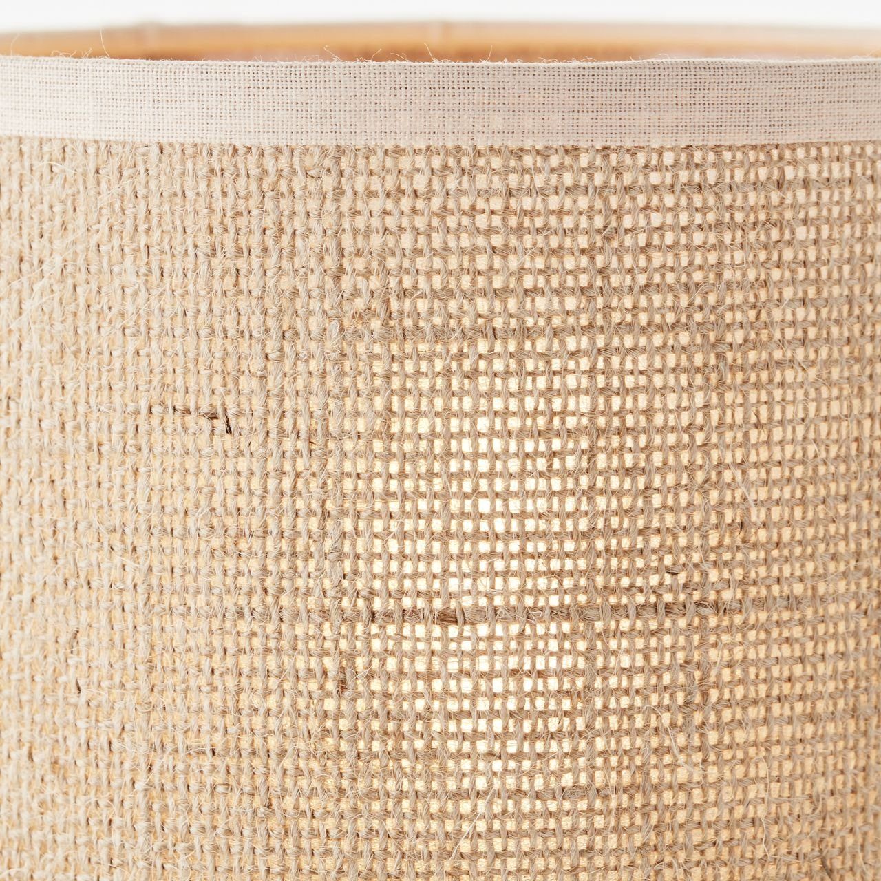 Brilliant Leuchten Tafellamp Aniela Nature tafellamp met stoffen kap - 20 cm hoogte x 13 cm Ø - E27 fitting (1 stuk)