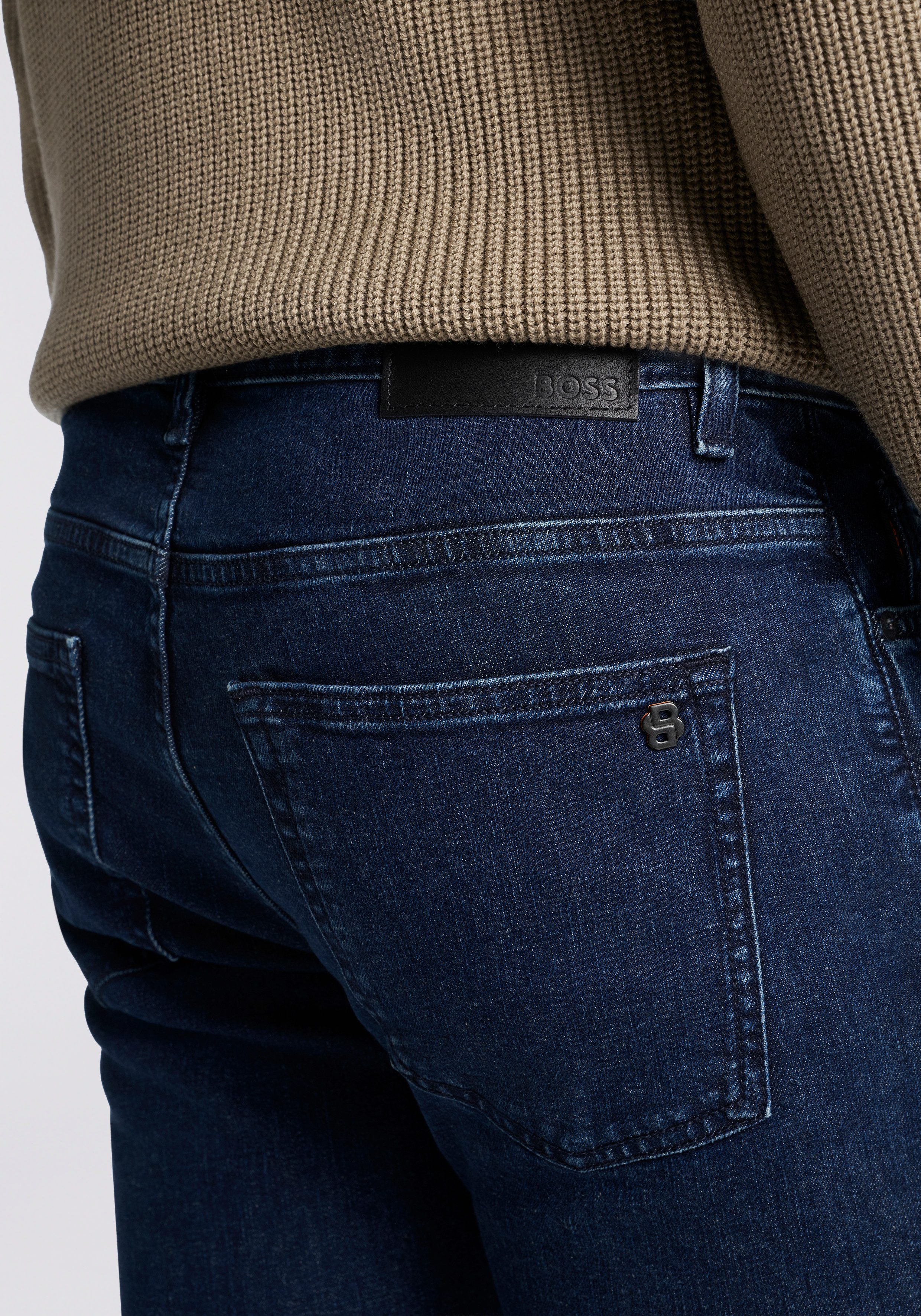 Boss Orange Slim fit jeans Delaware in stijlvolle wassing
