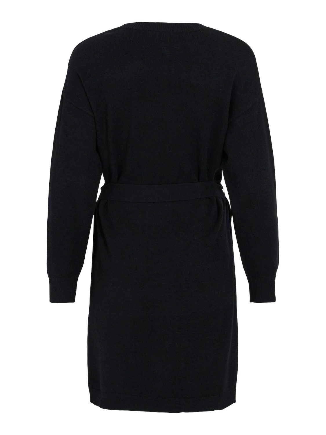 Vila Gebreide jurk VIRIL O-NECK L S BELT KNIT DRESS NOOS