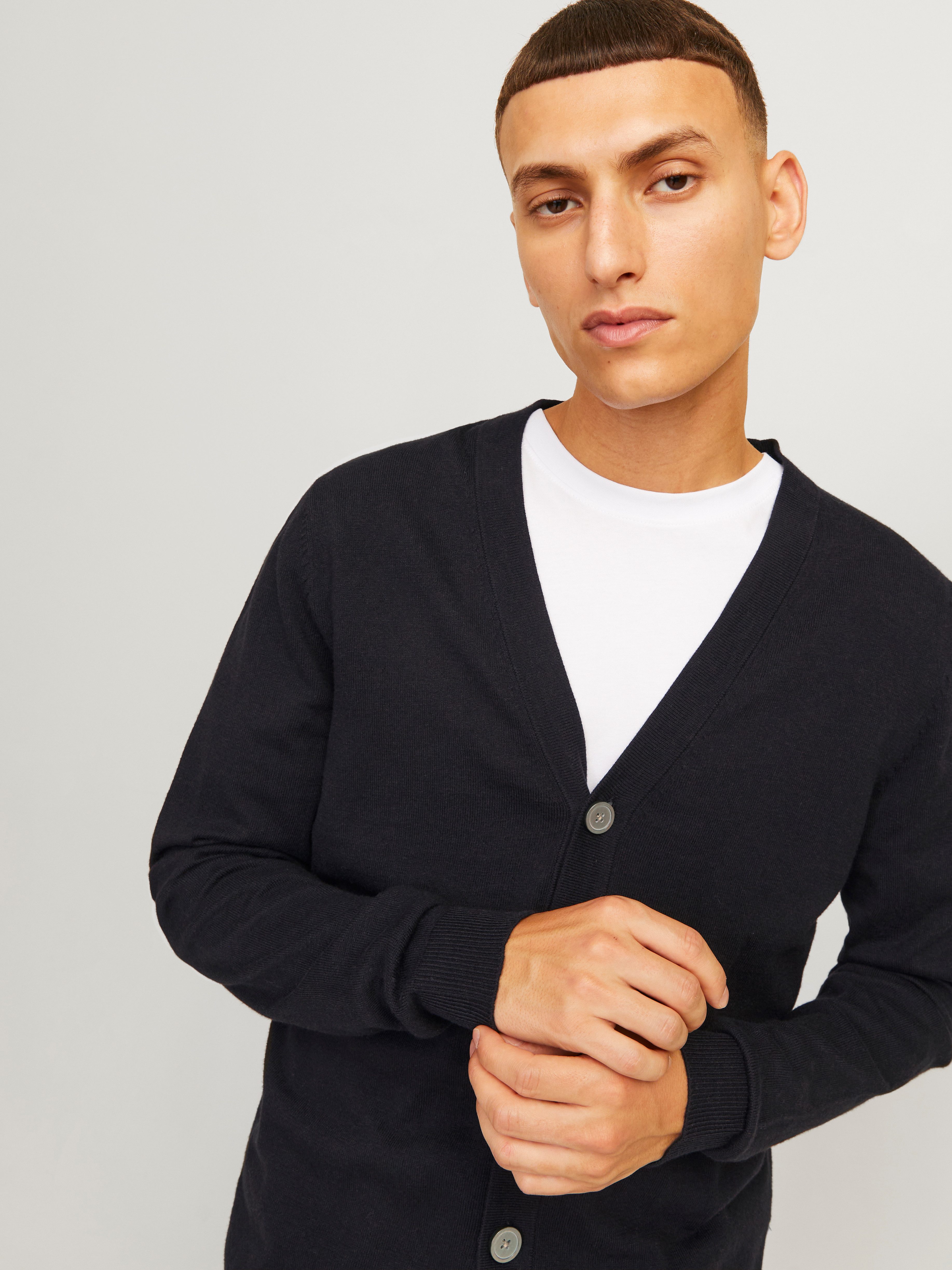 Jack & Jones Vest JJEEMIL KNIT BUTTON CARDIGAN NOOS