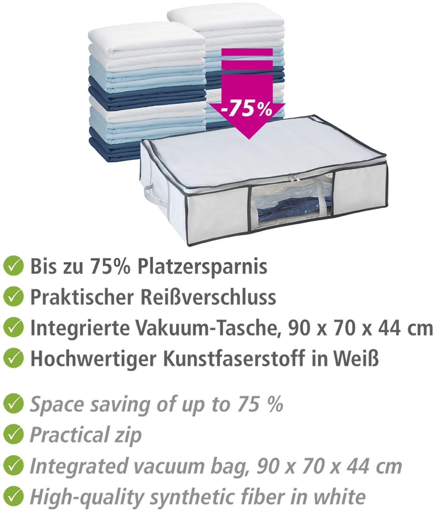 WENKO Onderbedlade Vacuüm-softbox M