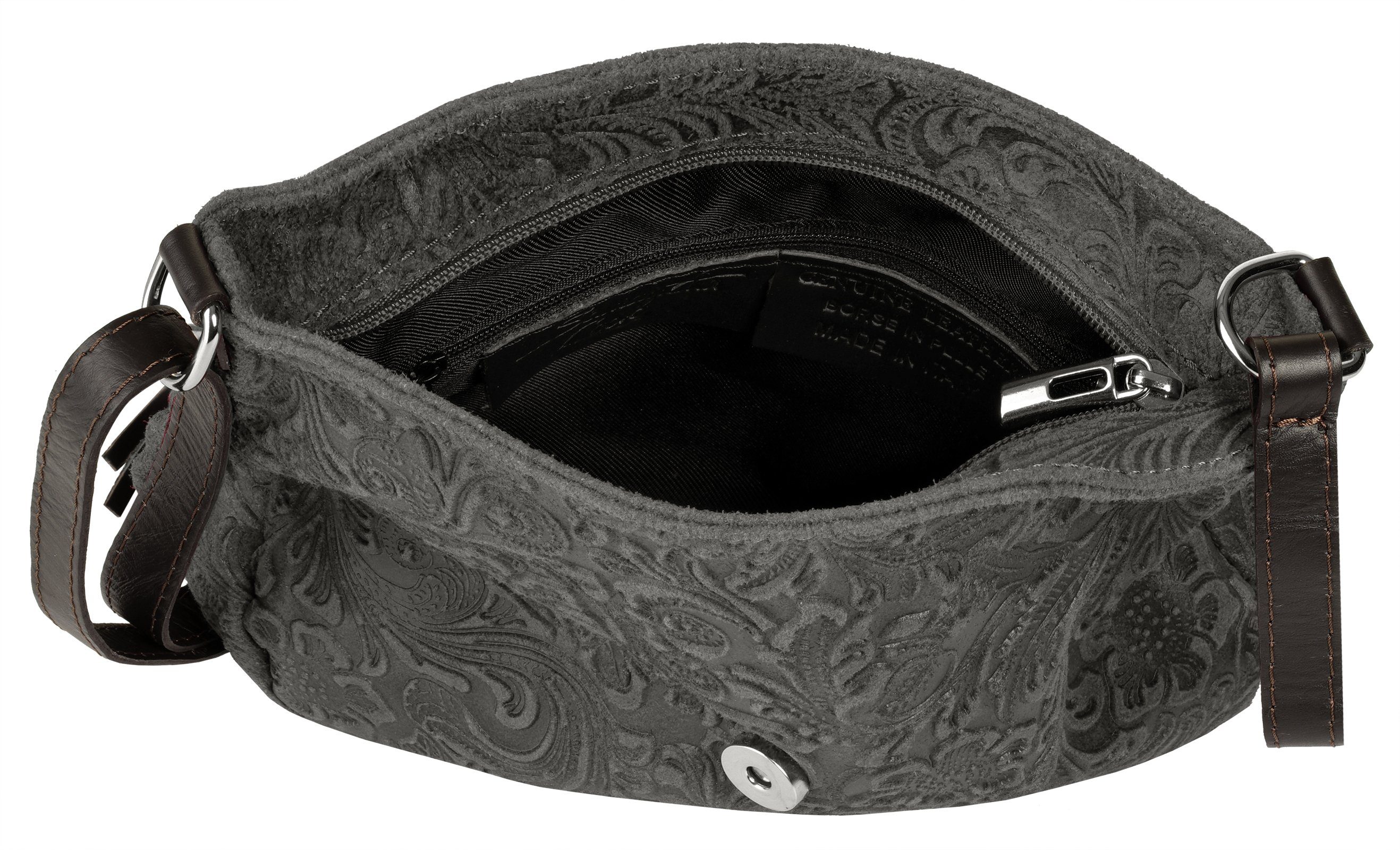 Samantha Look Schoudertas echt leer, made in italy