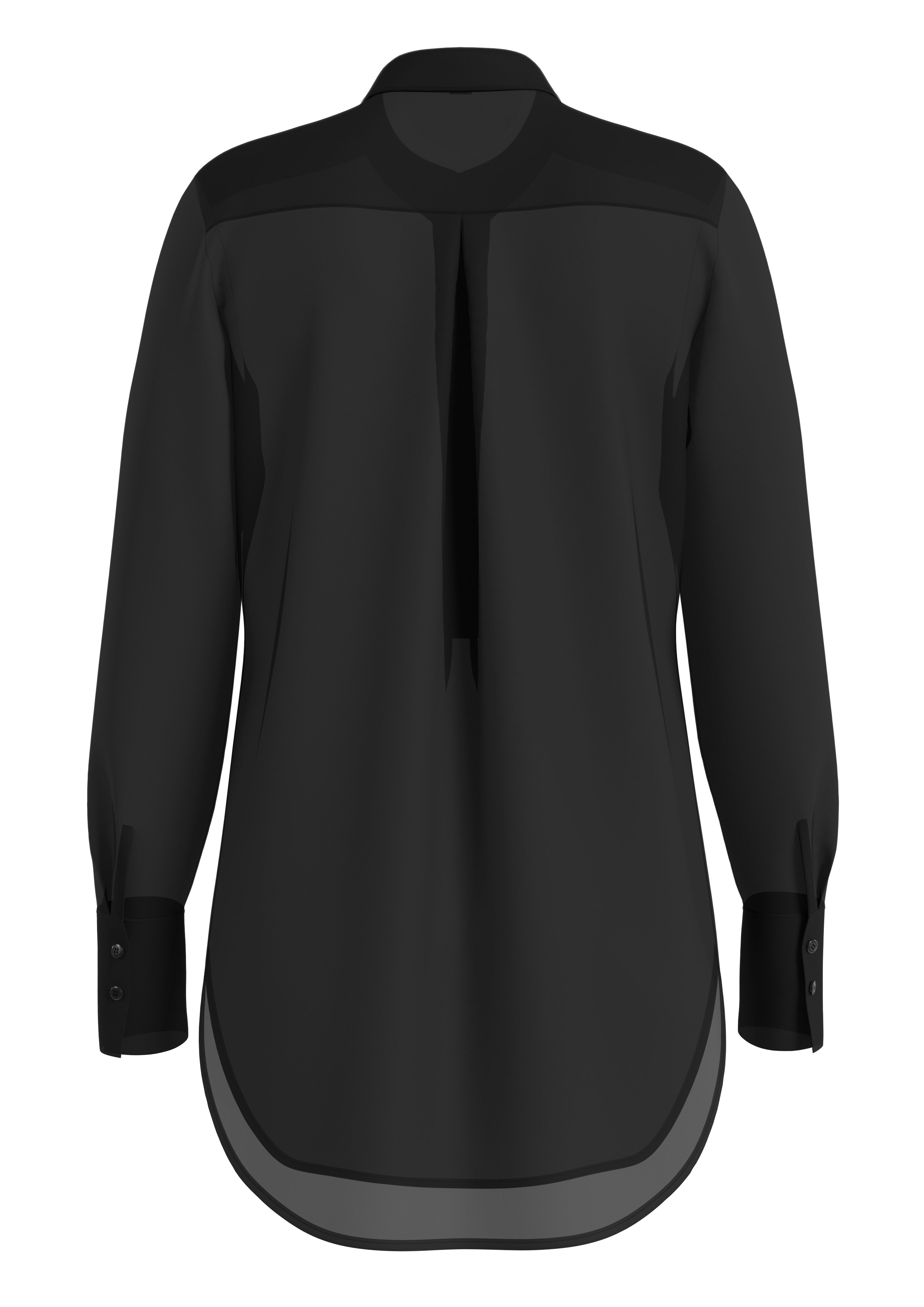 Comma Blouse met lange mouwen met licht transparant materiaal