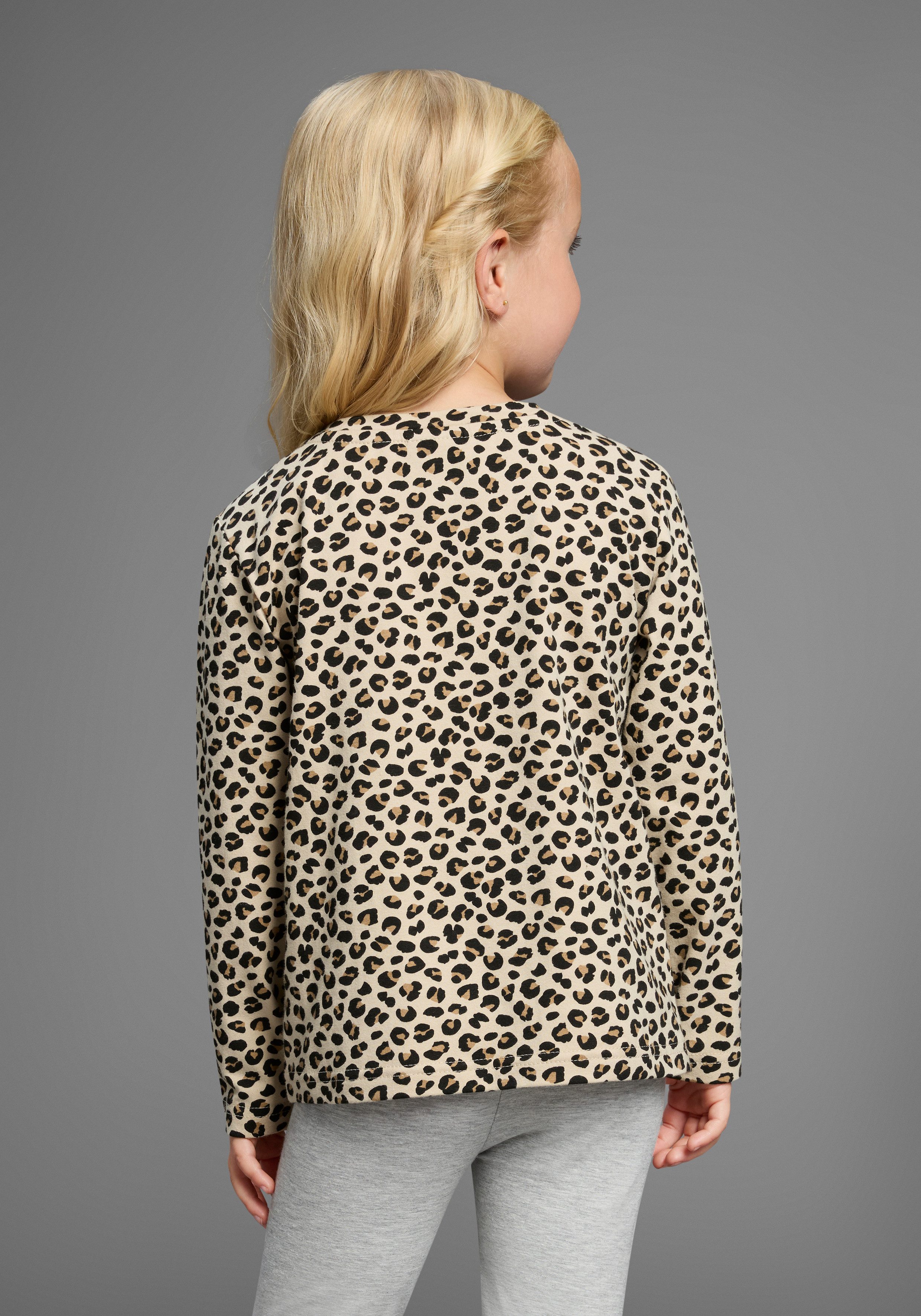 KIDSWORLD Shirt met lange mouwen Shirt in leo-look