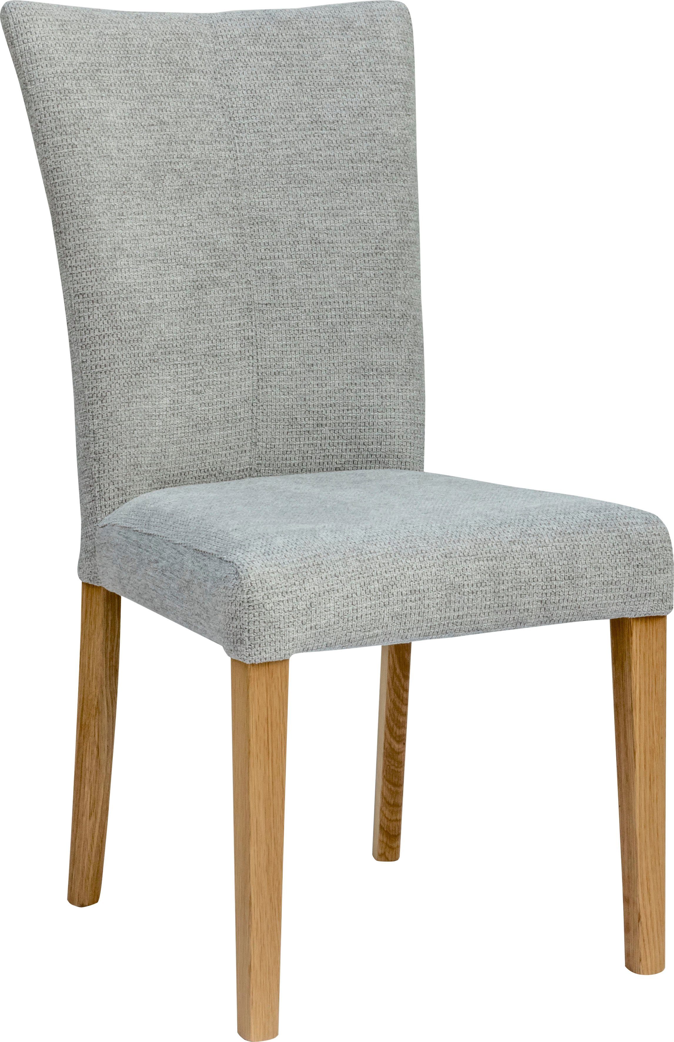 Home affaire Eetkamerstoel Aspen gestoffeerde stoel Massief houten frame, in veel bekledingskwaliteiten landhuis (set, 2 stuks)