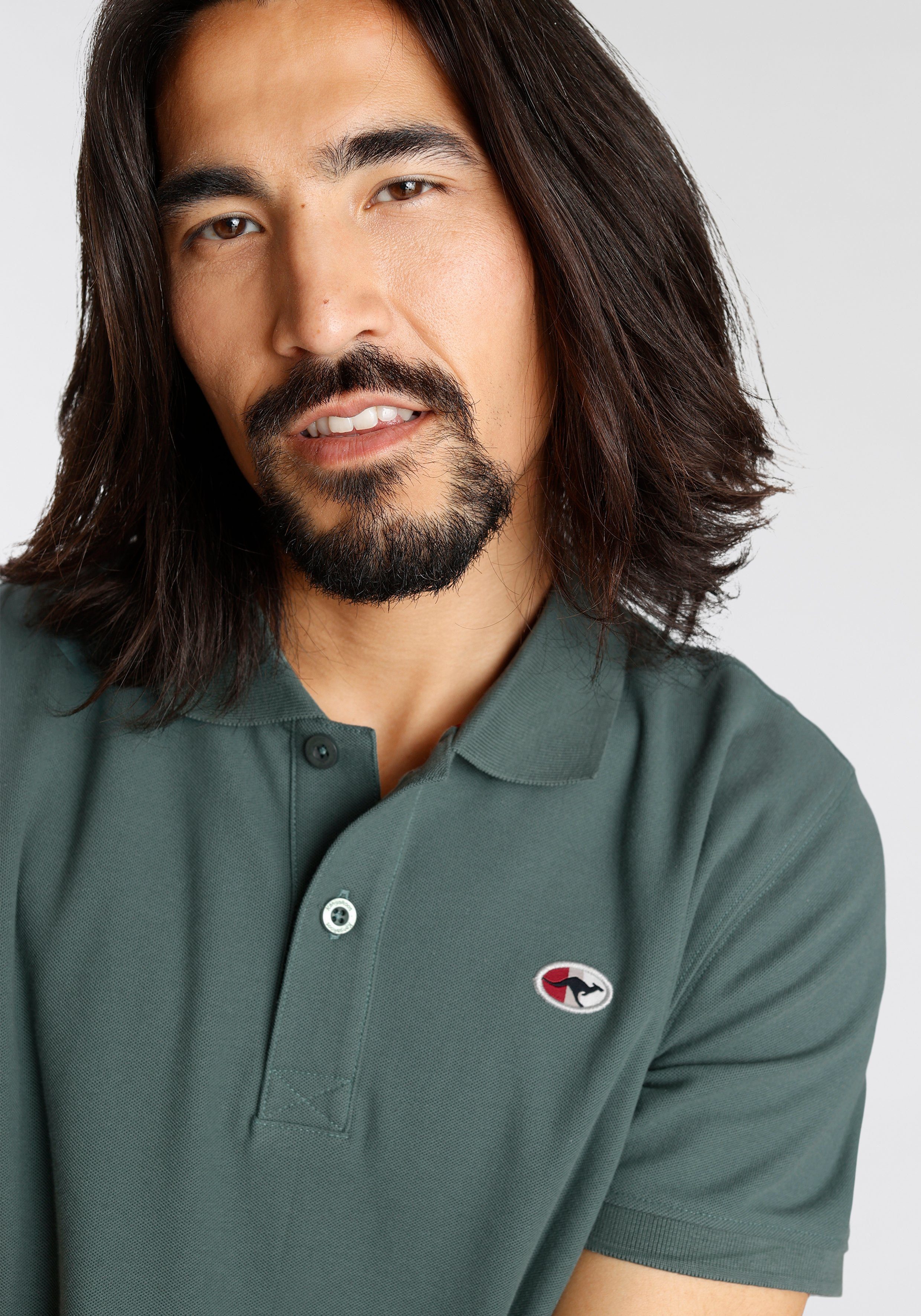 KangaROOS Poloshirt Korte mouwen, met polokraag, van piqué-stof, van 100% katoen