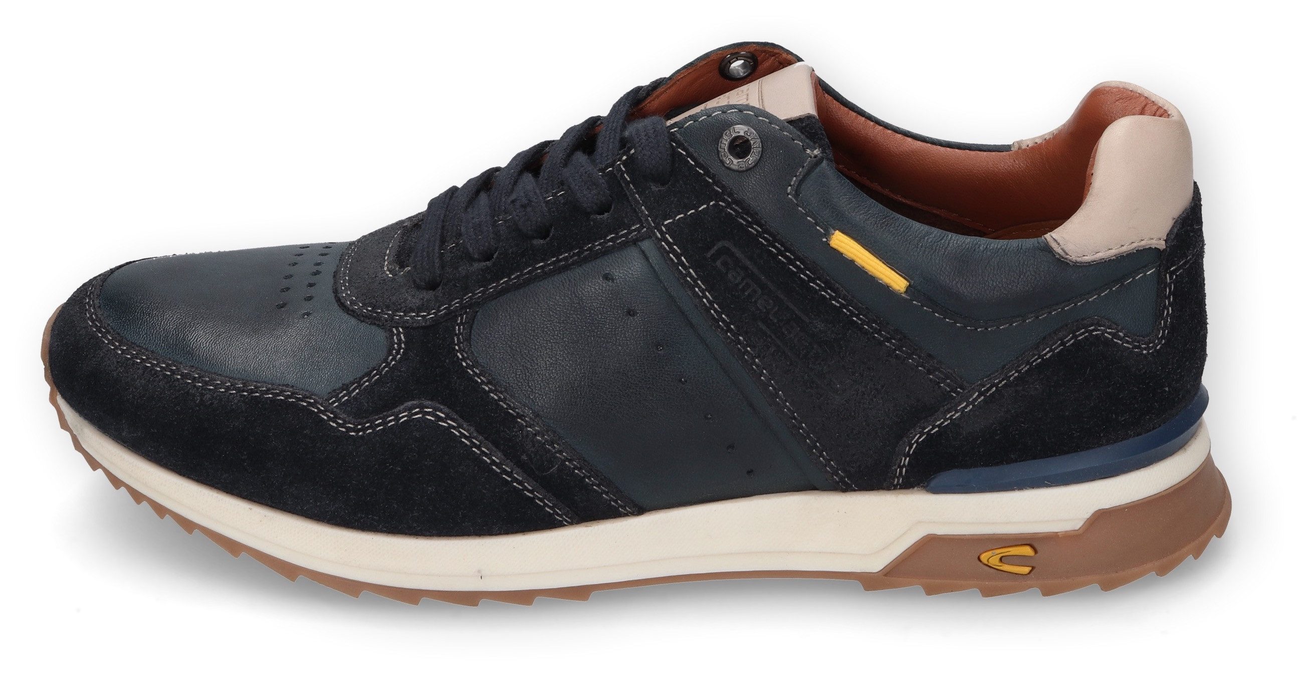 camel active Sneakers , runner sneaker, veterschoen, vrijetijdsschoen met leren voering
