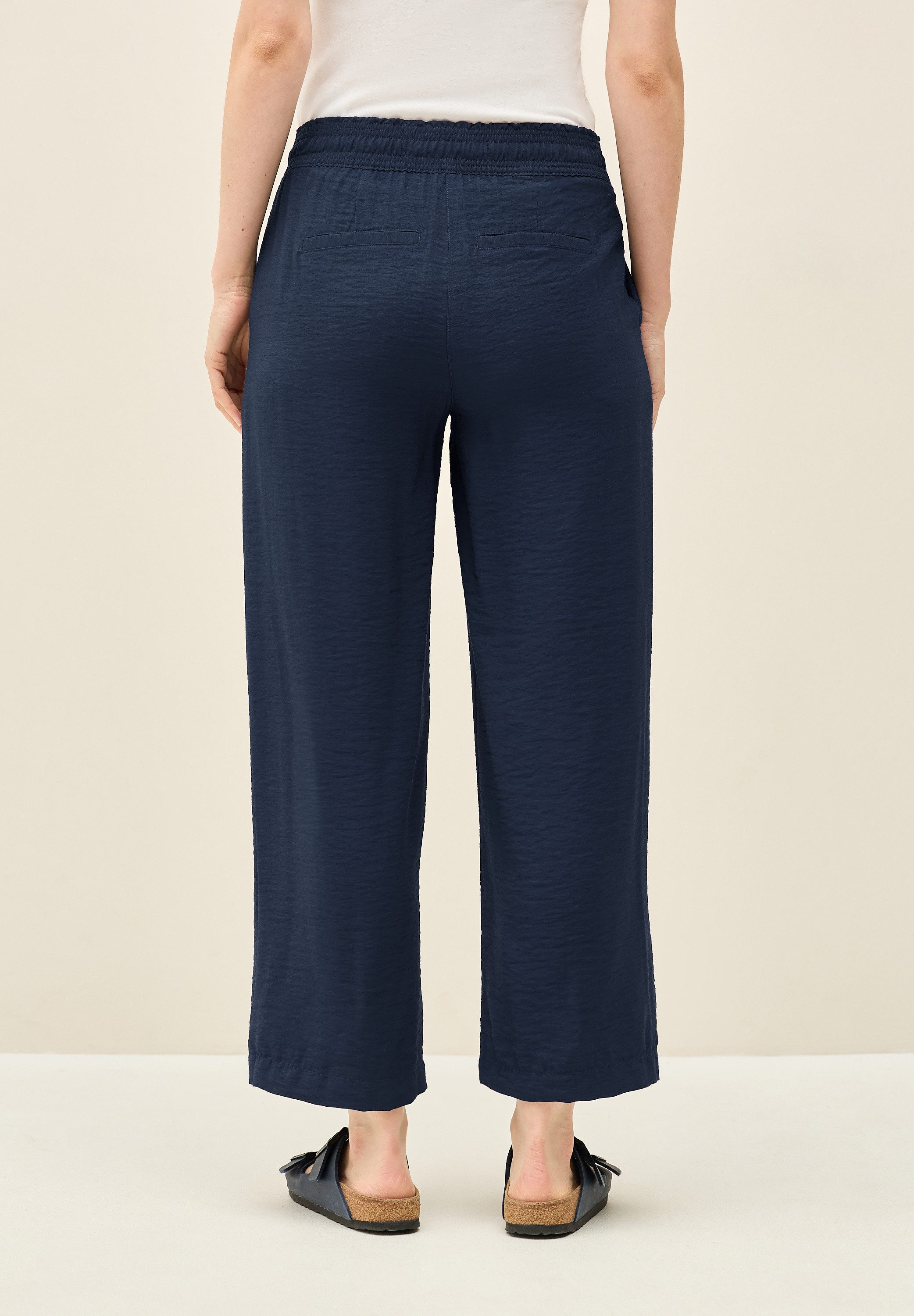 Cecil Stoffen broek Style Neele 7/8 twill met structuur