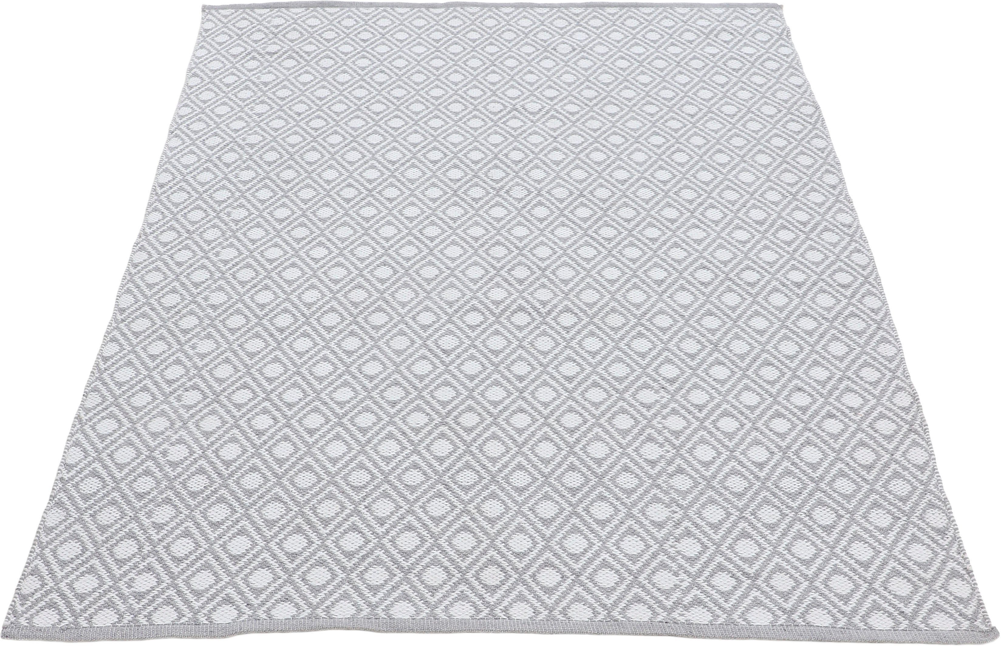 carpetfine Vloerkleed Frida 201 Omkeerbaar tapijt, 100% gerecycled materiaal (PET), vlakweefsel, sisal uitstraling