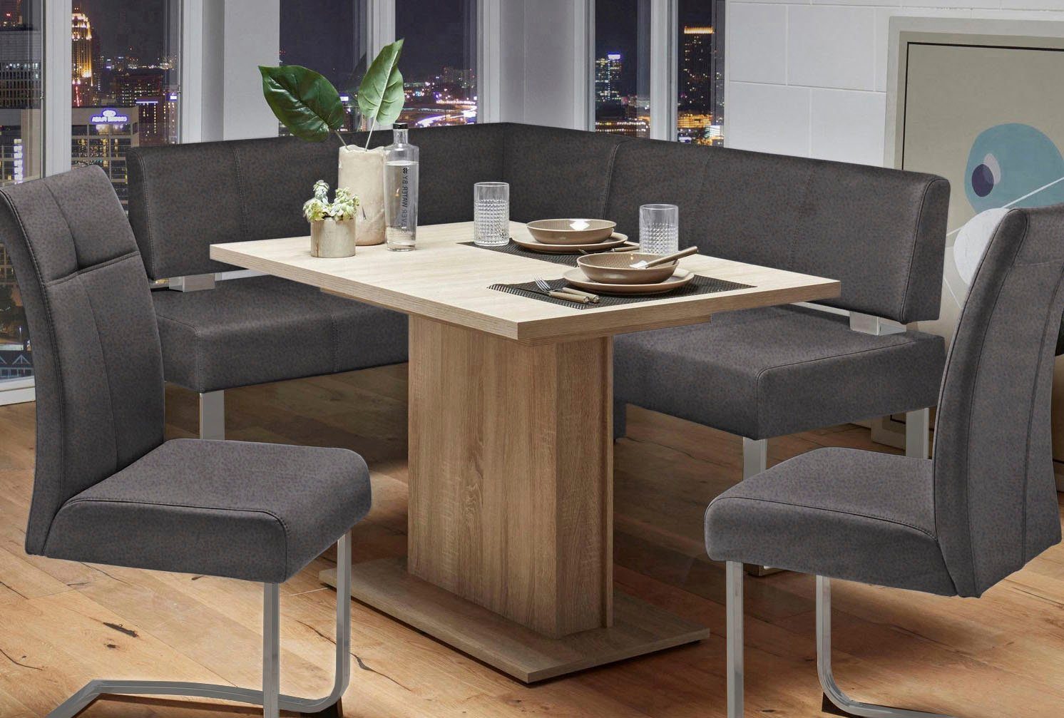 Home affaire Hoekbank RAB in 2 breedten (180 of 200 cm), bekleding in verschillende kwaliteiten