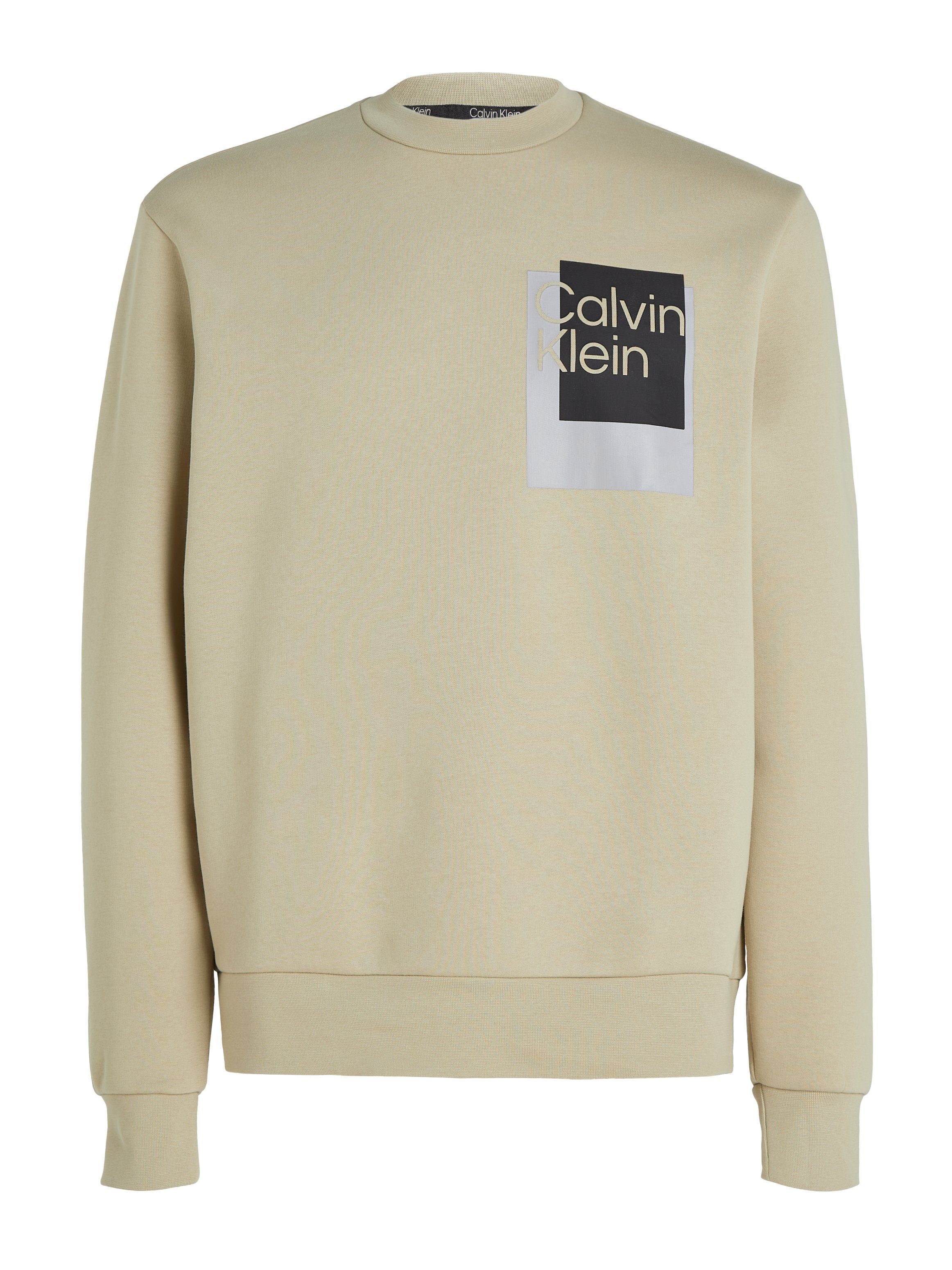 Calvin Klein Sweatshirt OVERLAY BOX LOGO SWEATSHIRT