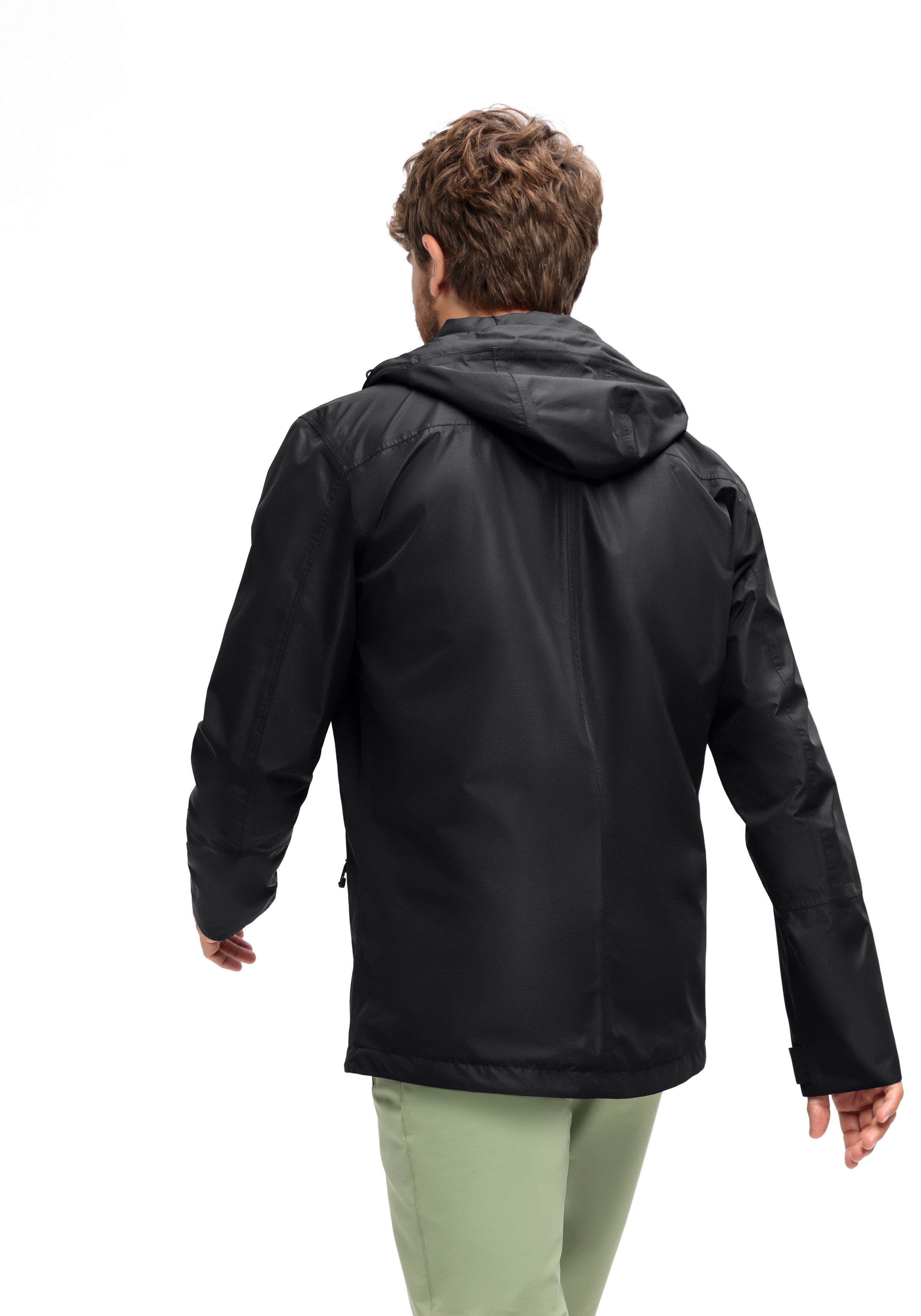 Maier Sports Outdoorjack Abbenstein M Heren jacke waterdicht, functionele jas met 2 buitenzakken + binnenzak