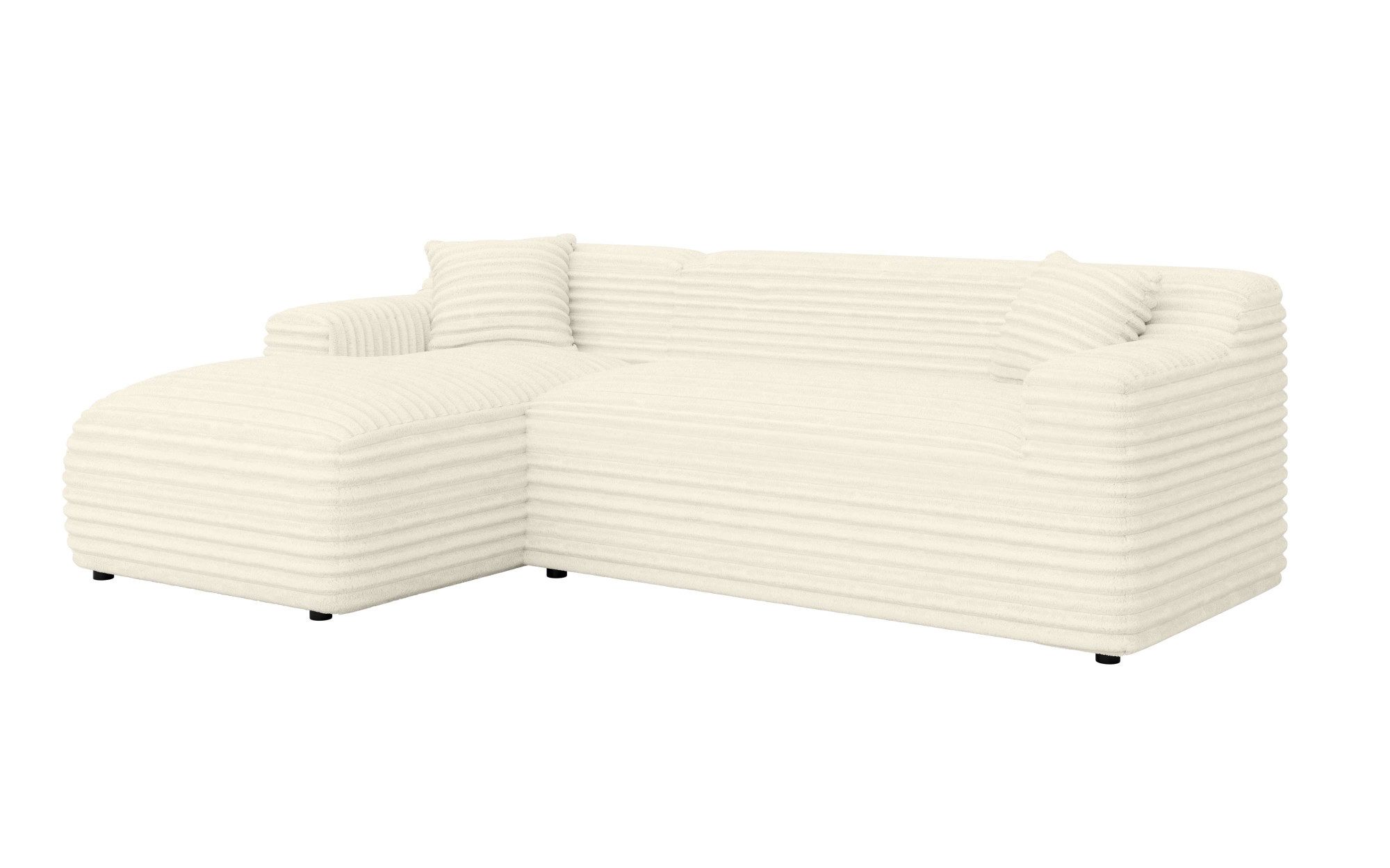 Home affaire Hoekbank LILLIANA Designsofa, L-Form mit Recamiere rechts/links bestellbar L-model