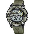 calypso watches chronograaf digital for man, k5819-1 groen