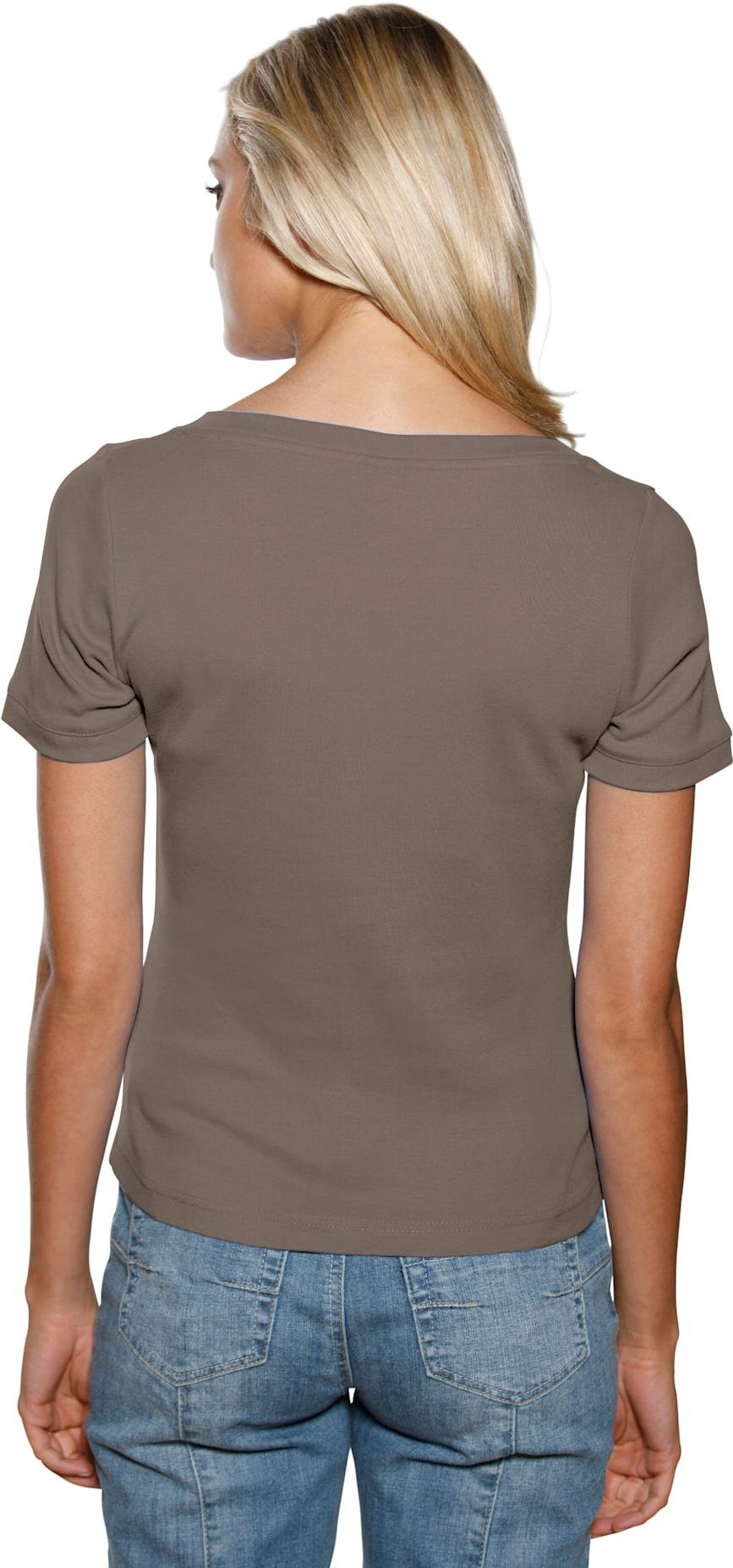 heine Shirt met korte mouwen Shirt met carréhals (1-delig)