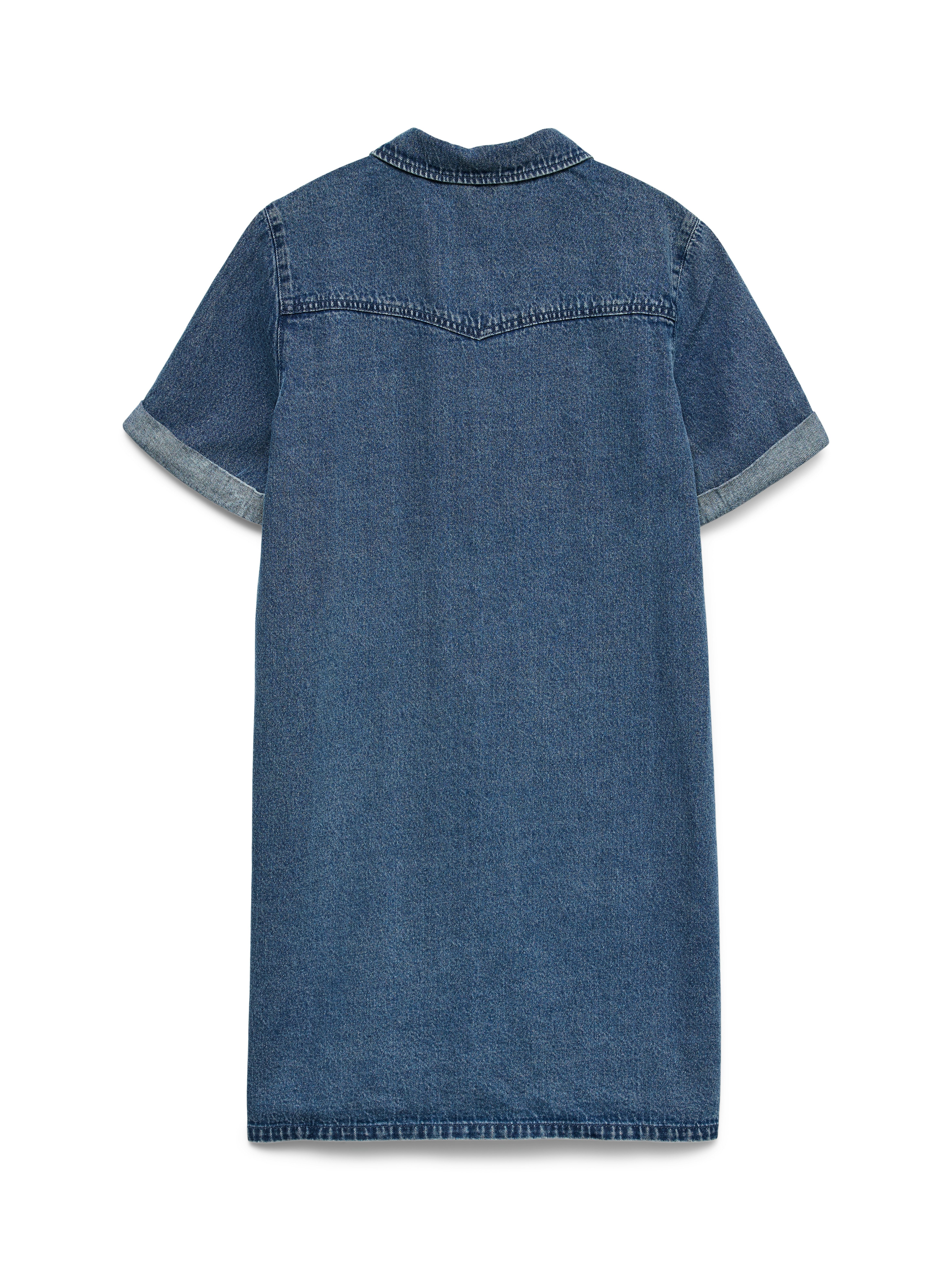 Vero Moda Jeans jurk VMJENNIE SS SHORT DENIM DRESS NOOS