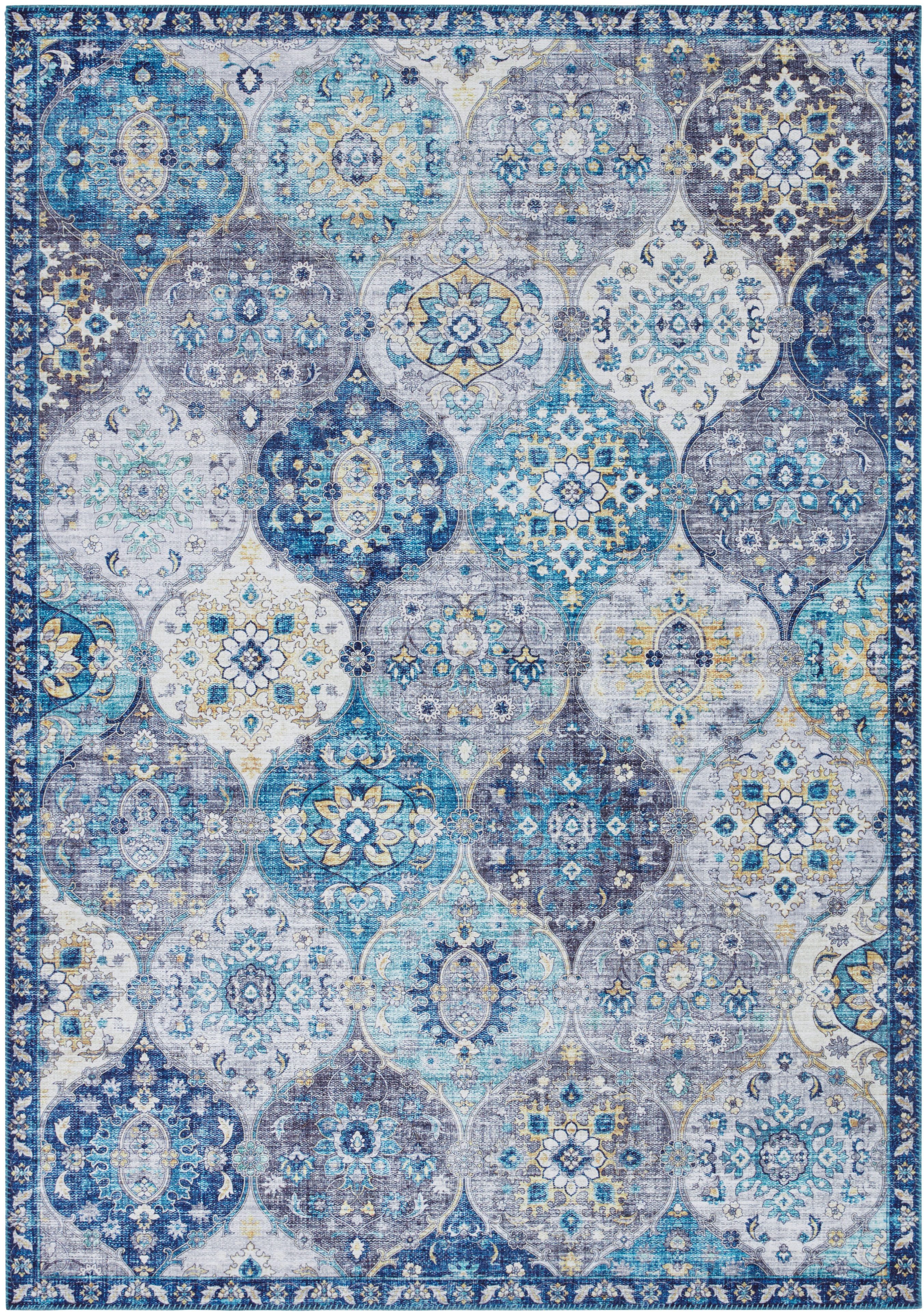 ELLE DECORATION Vloerkleed Kasjmier Ghom Oosters, loper, kortpolig, vintage, woonkamer, slaapkamer