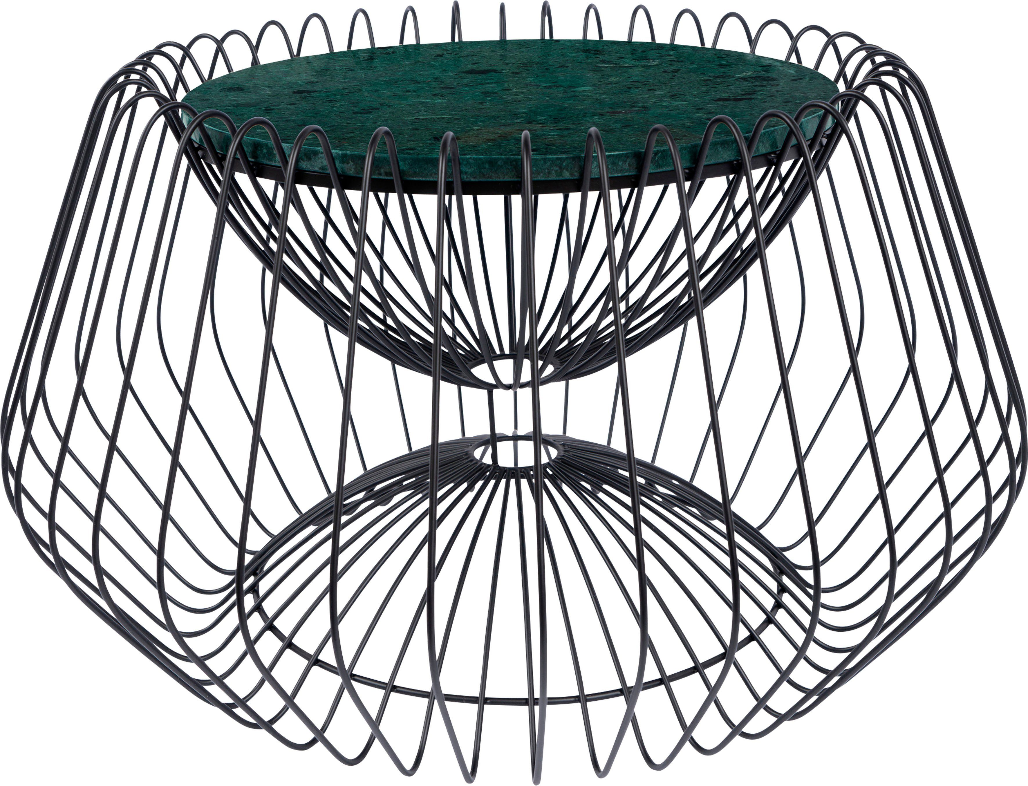 Kayoom Bijzettafel Malibu 325, bijzettafel met luxe marmeren blad ø marmeren blad: 37 cm, trendy metalen design, onderhoudsvriendelijk (1 stuk)