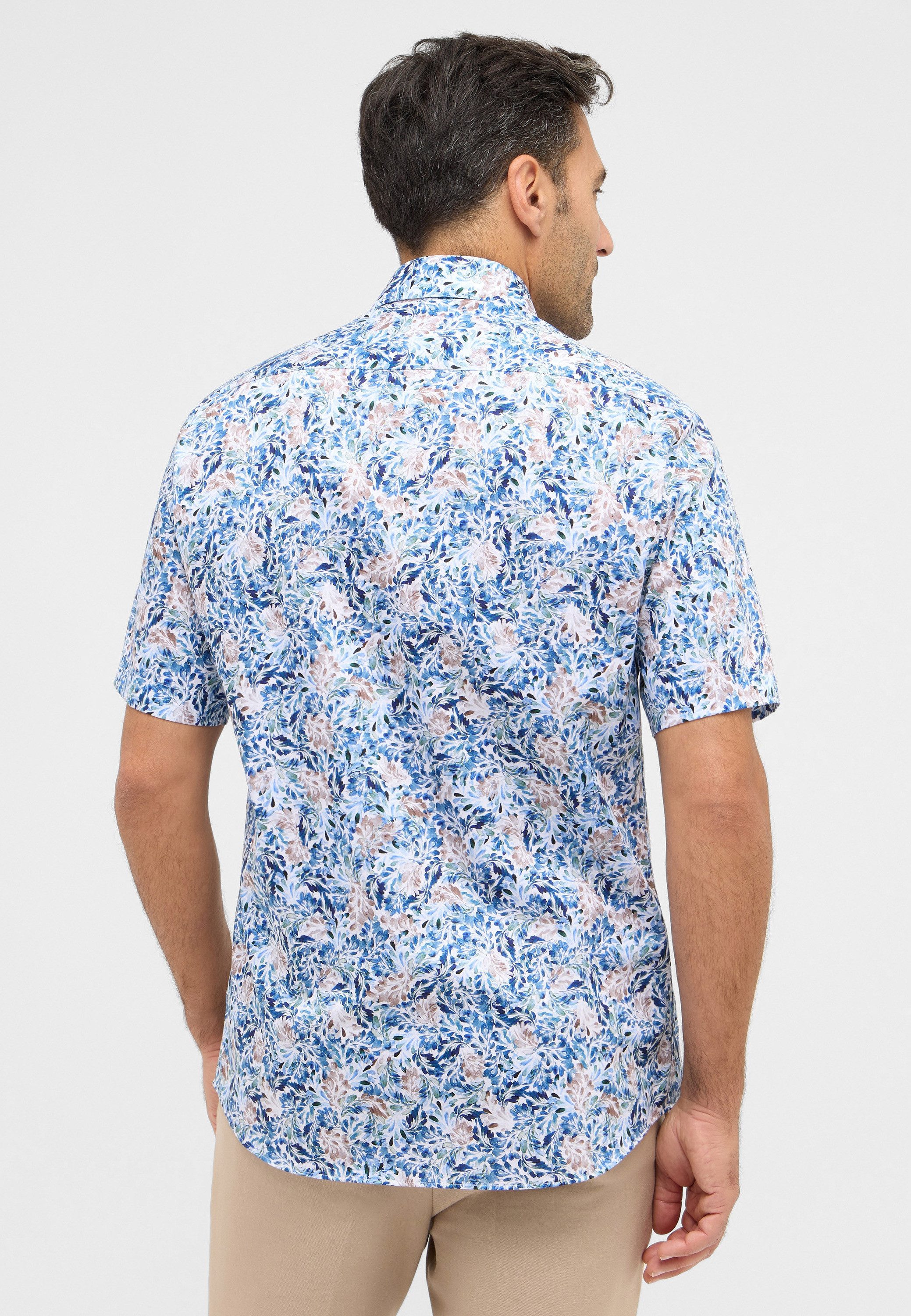 Eterna Overhemd met korte mouwen MODERN FIT NON IRON (strijkvrij)