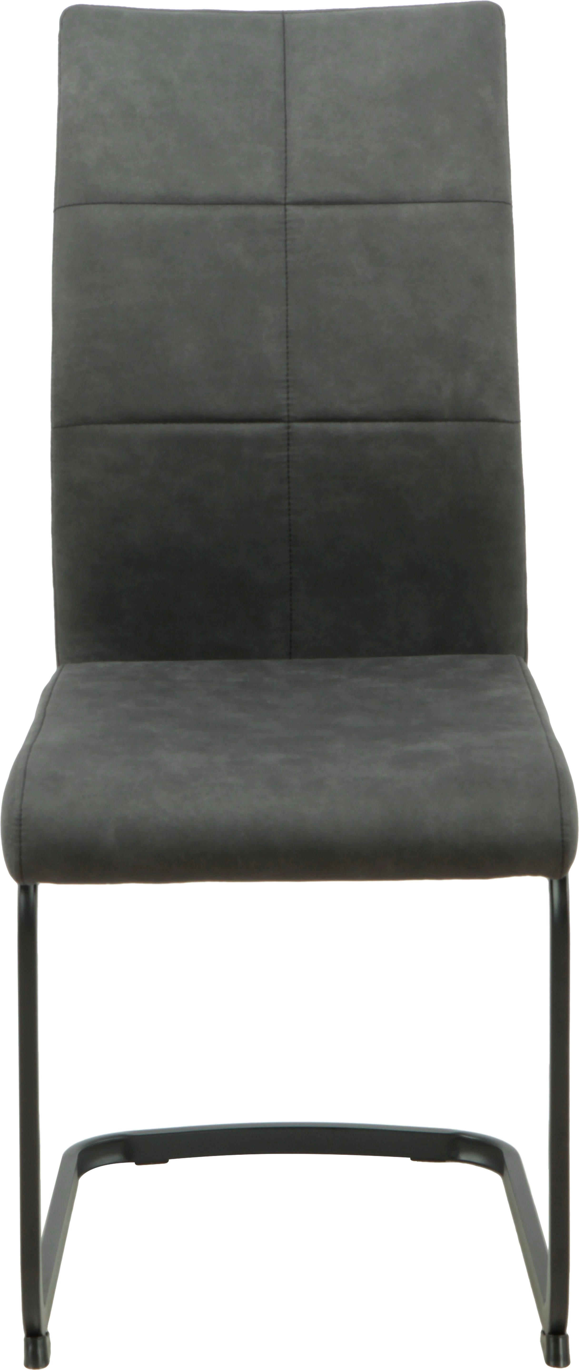 HELA Eethoek Spree Eettafel 140x90 cm met dikke rand, microvezel bekleding(4-delig)