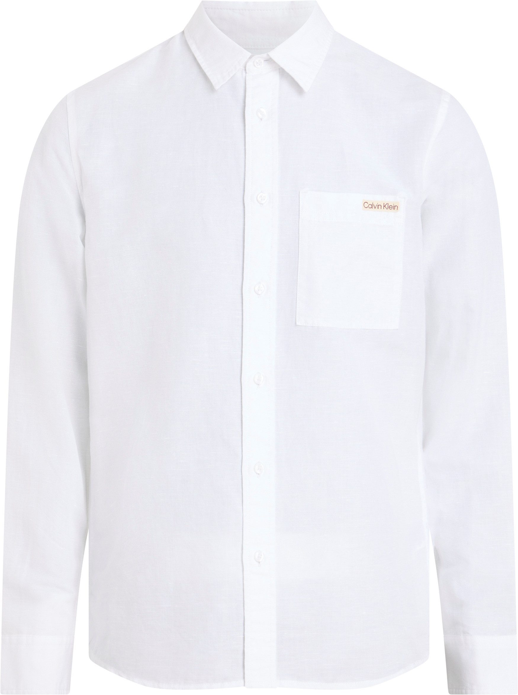 Calvin Klein Linnen overhemd LINEN COTTON SHIRT