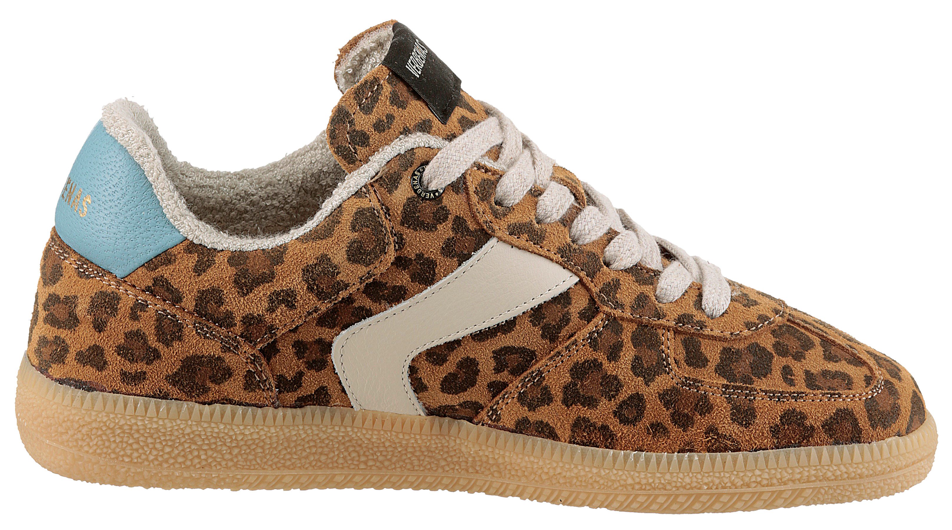 VERBENAS Sneakers Sora Leo Summer , trendsneaker, vrijetijdsschoen, halfschoen met modieuze dierenprint
