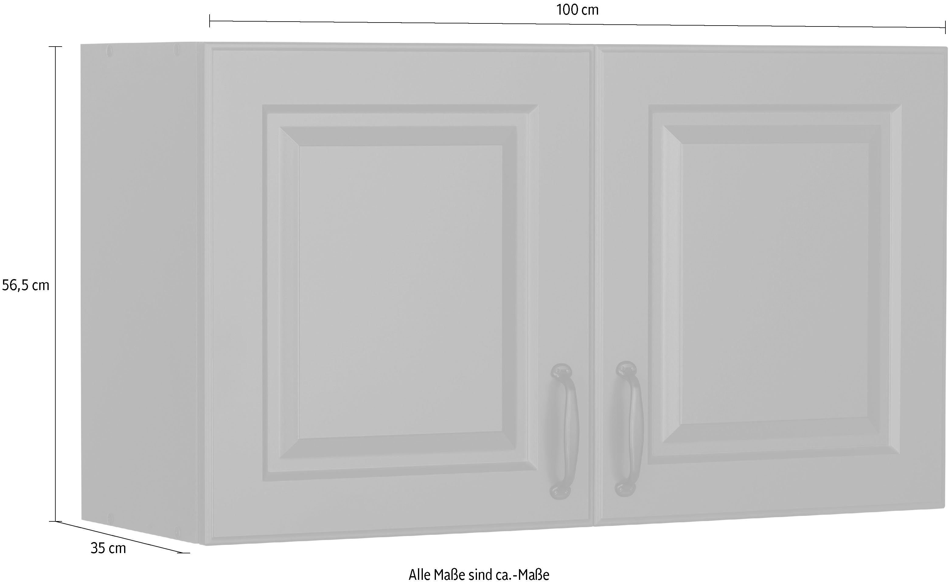 wiho Küchen Hangend kastje Erla 100 cm breed met vakkenfront