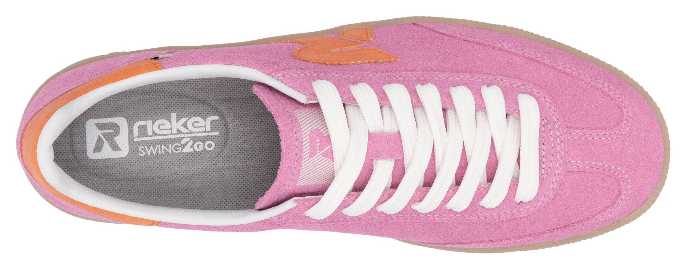 RIEKER Sport Sneakers , retro-sneaker, vrijetijdsschoen, lage schoen met uitneembaar voetbed