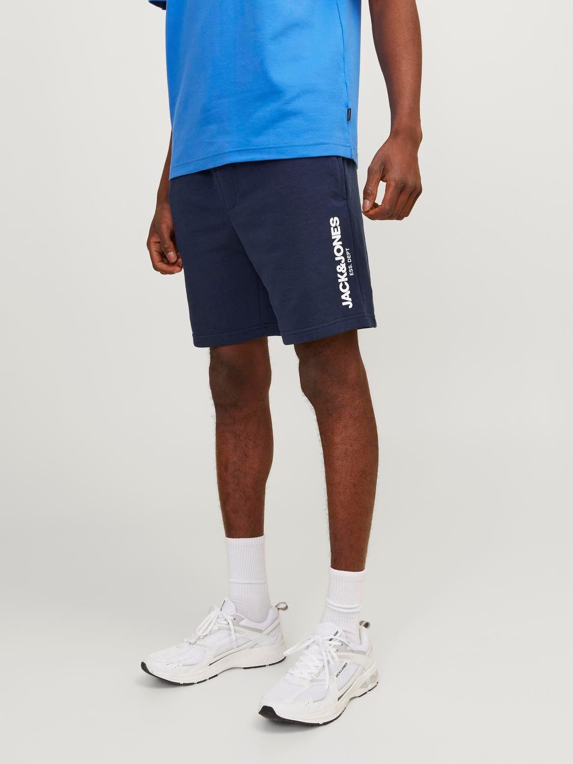 Jack & jones Sweatshorts met tunnelkoord model 'GALE'