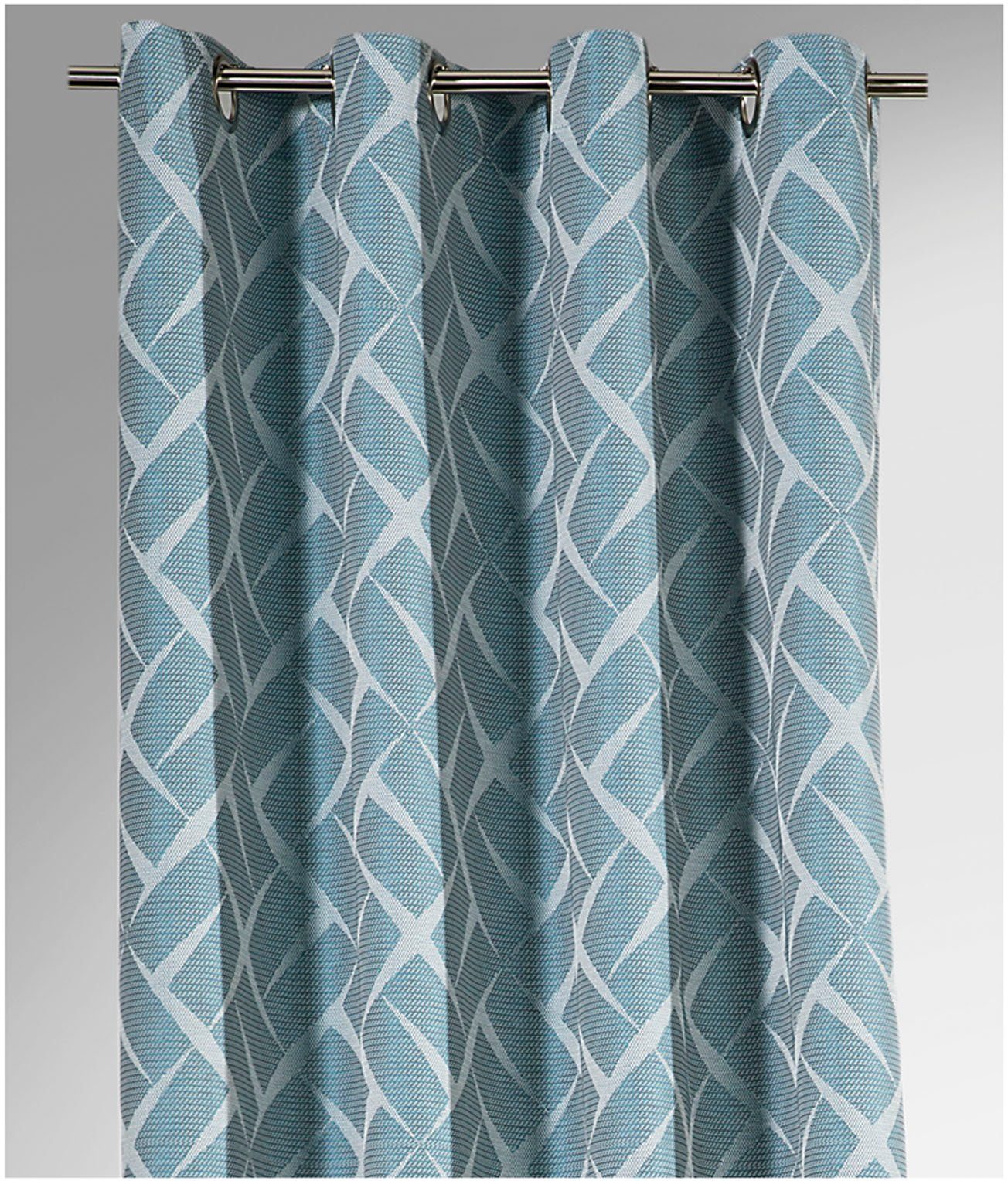 Weckbrodt Gordijn Jasper Jacquard, ogen, geweldige 3D-effect, ondoorzichtig, gordijn, store (1 stuk)