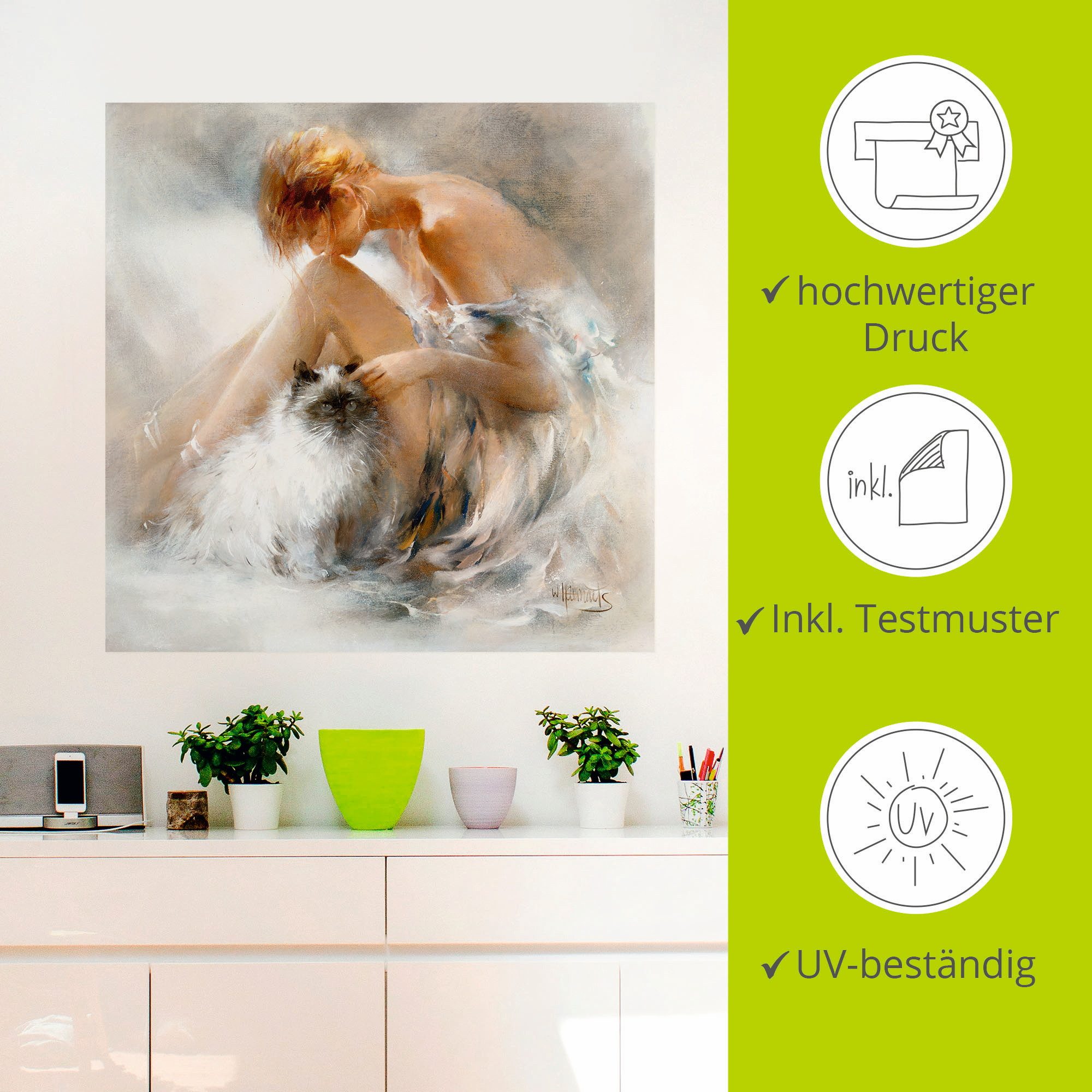 Artland Artprint Verlangen als artprint op linnen, poster, muursticker in verschillende maten