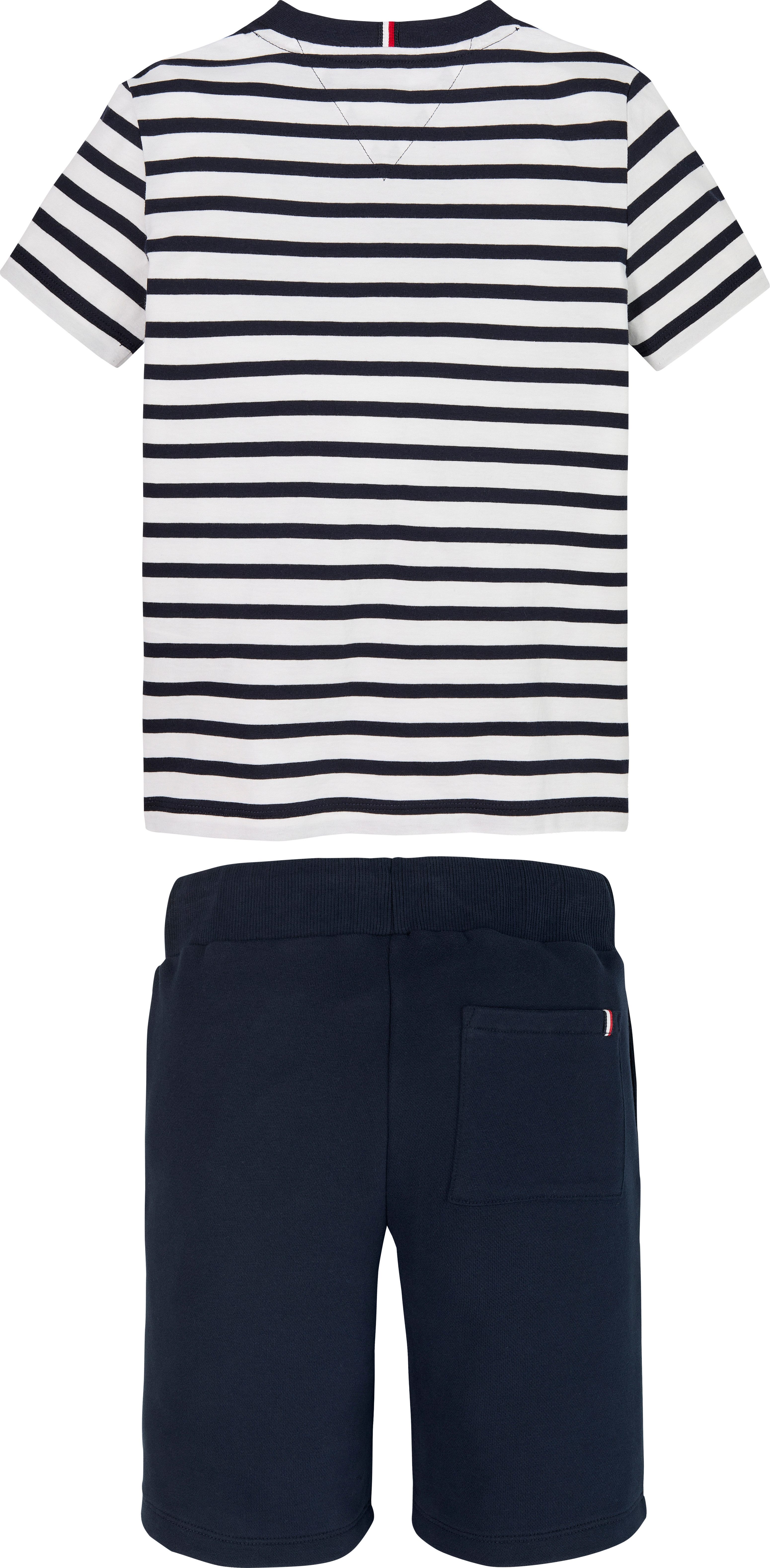 Tommy Hilfiger T-shirt short ESSENTIAL SET met een logo-opschrift (set, 2-delig, 2 stuks)