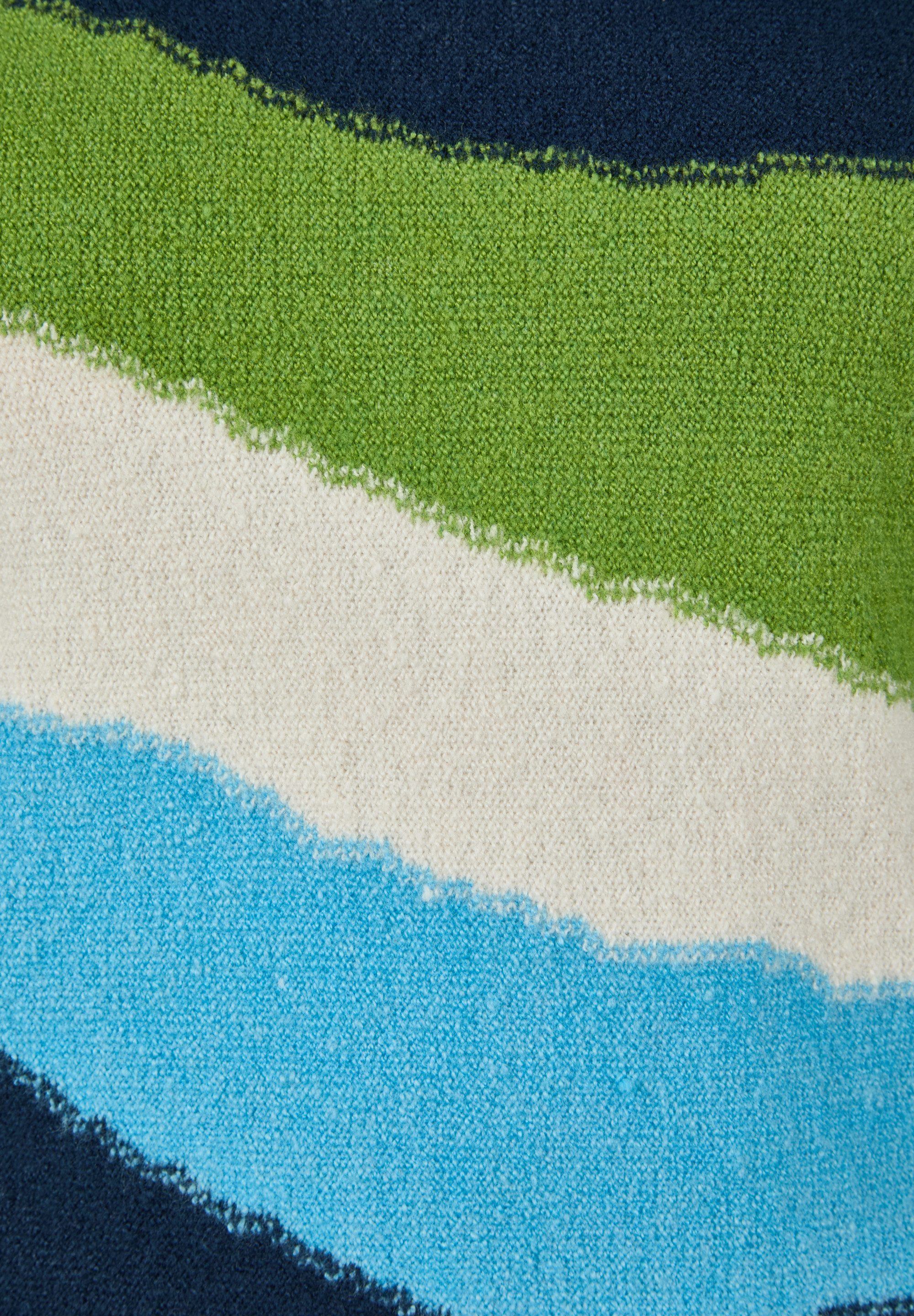 Rabe Gebreide trui in colorblocking-look - gestreept