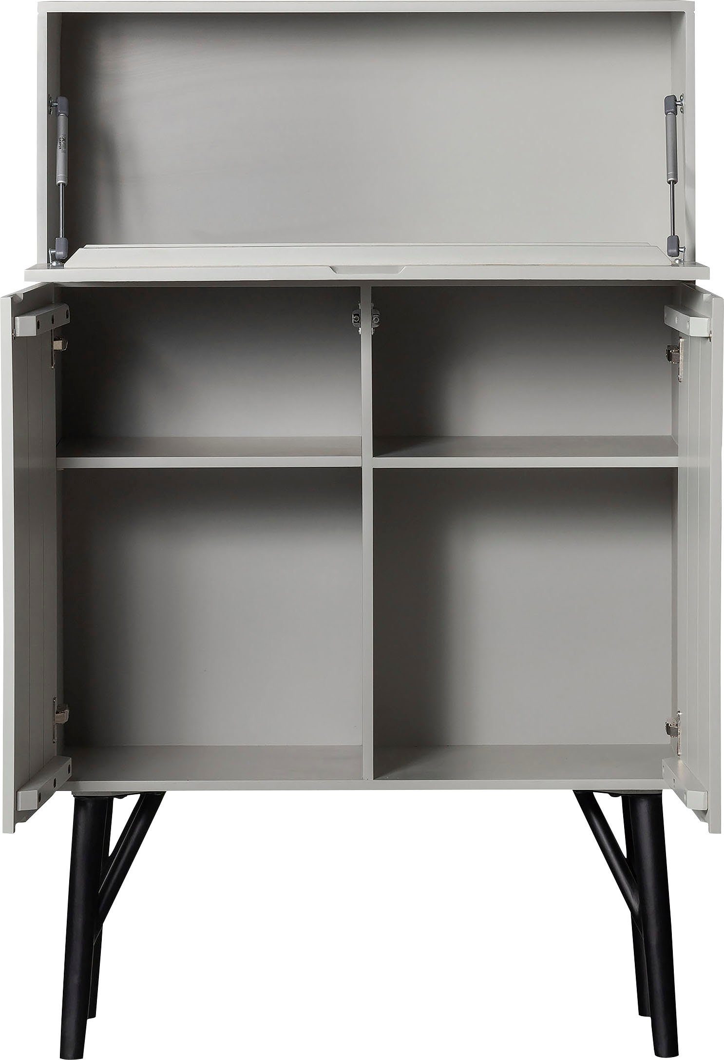 WOOOD Barmeubel Carve met grafische patronen, breedte 90 cm
