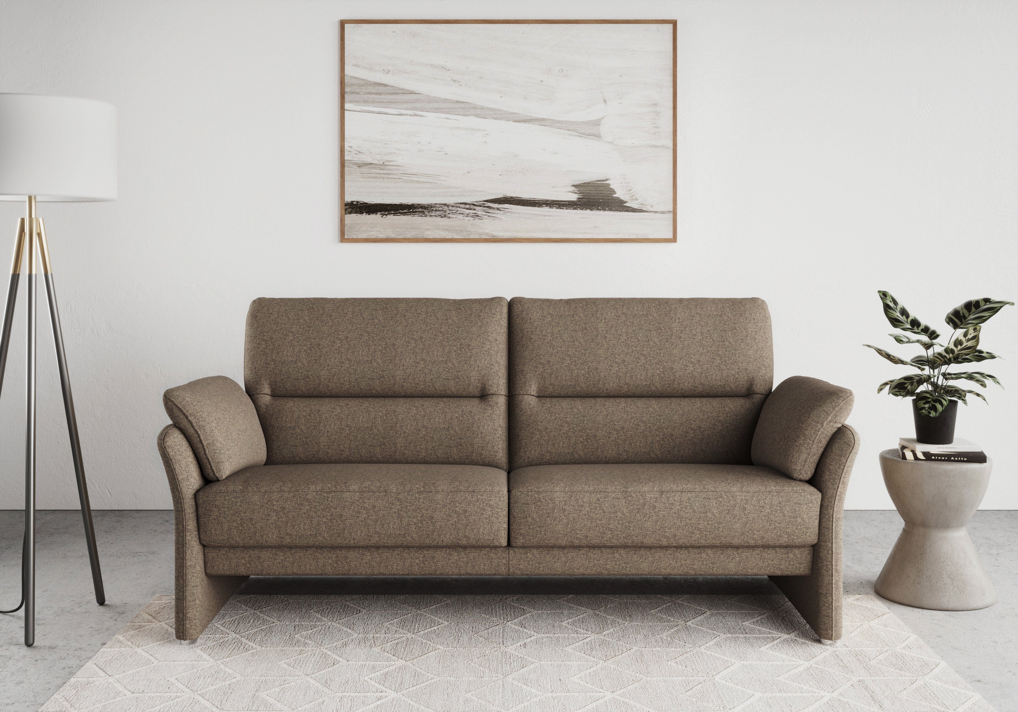 DOMO collection 2-zitsbank Pina met binnenvering, breedte 199 cm