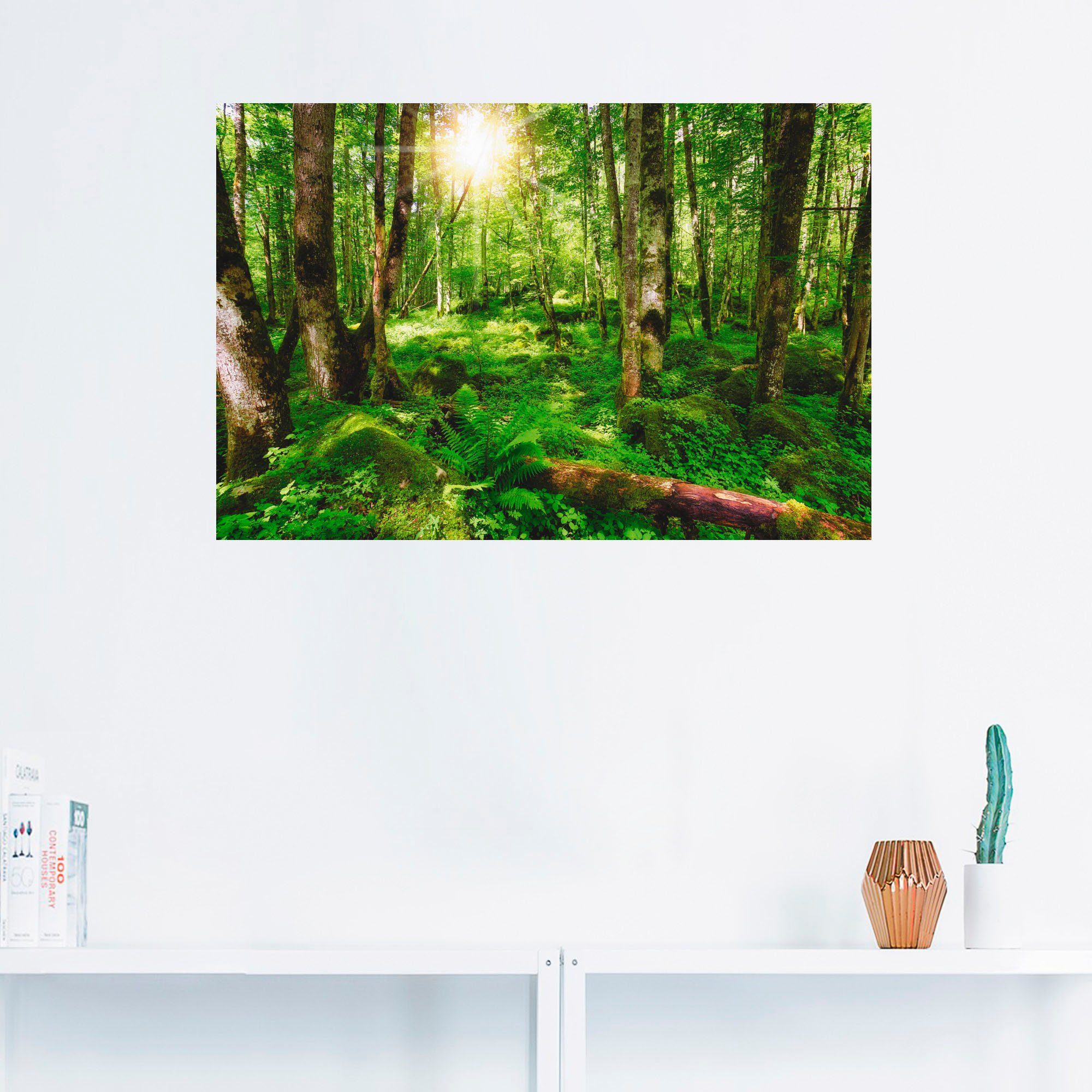 Artland Artprint Bos als artprint op linnen, poster, muursticker in verschillende maten