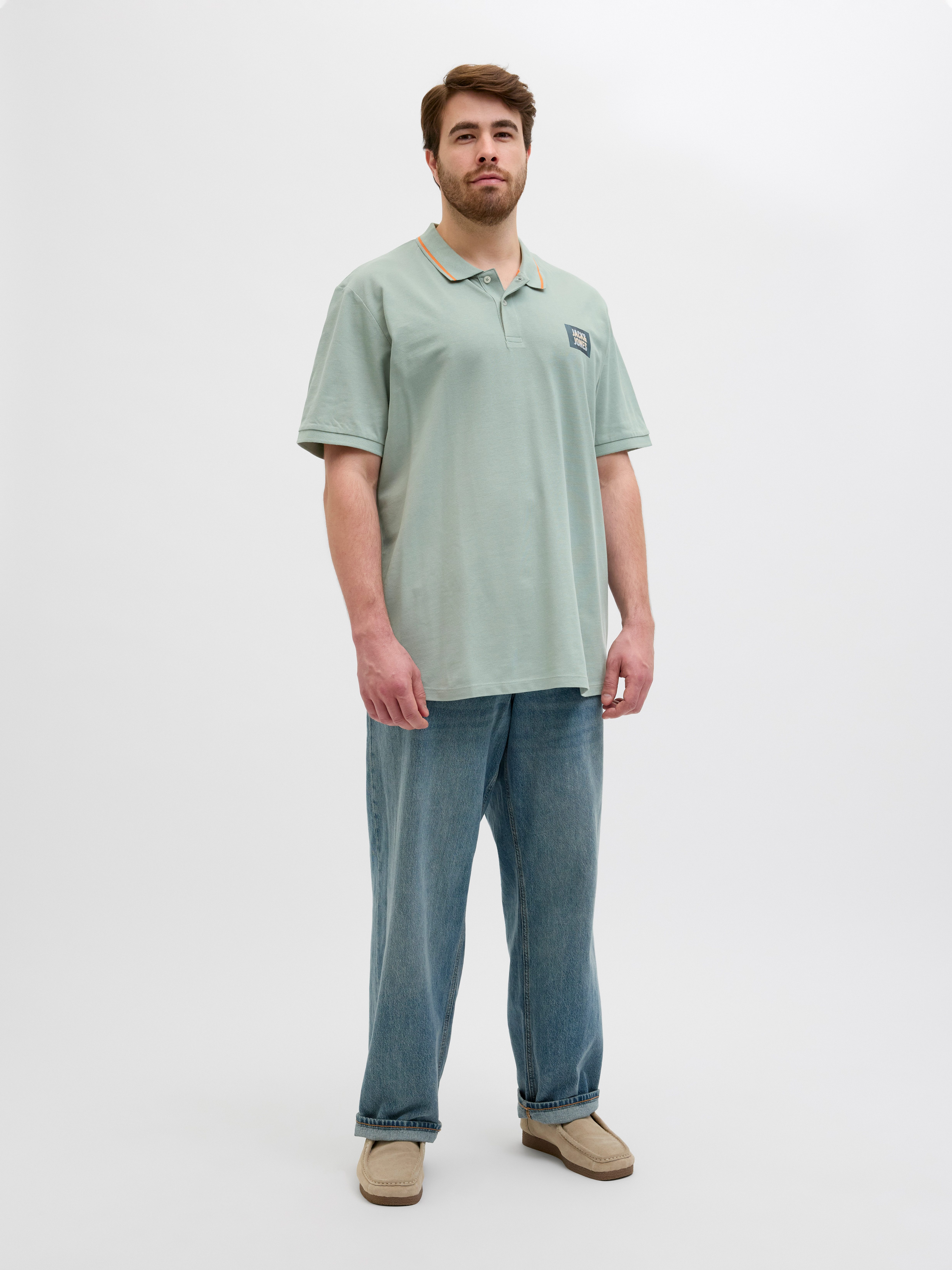 Jack & Jones PlusSize Poloshirt JJHUDSON POLO SS PLS