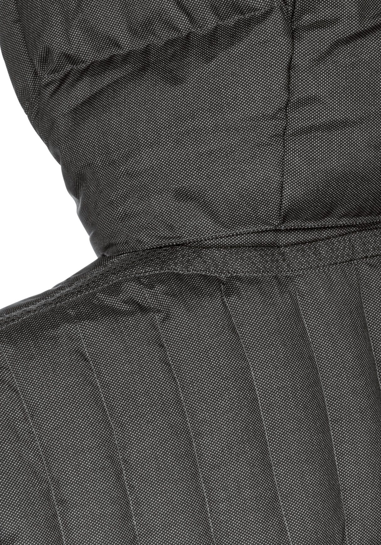 Geox Lang jack Sanford in gemêleerde look, 4 zakken, capuchon, modieuze stitching