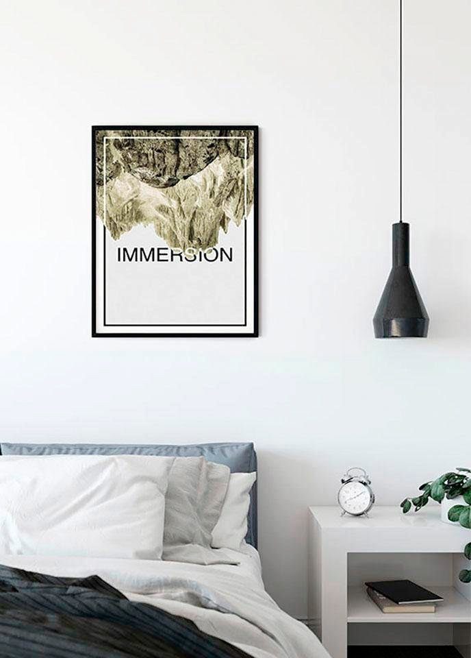 Komar Wanddecoratie Onderdompeling zandkleur Wanddecoratie - zonder lijst (1 stuk)